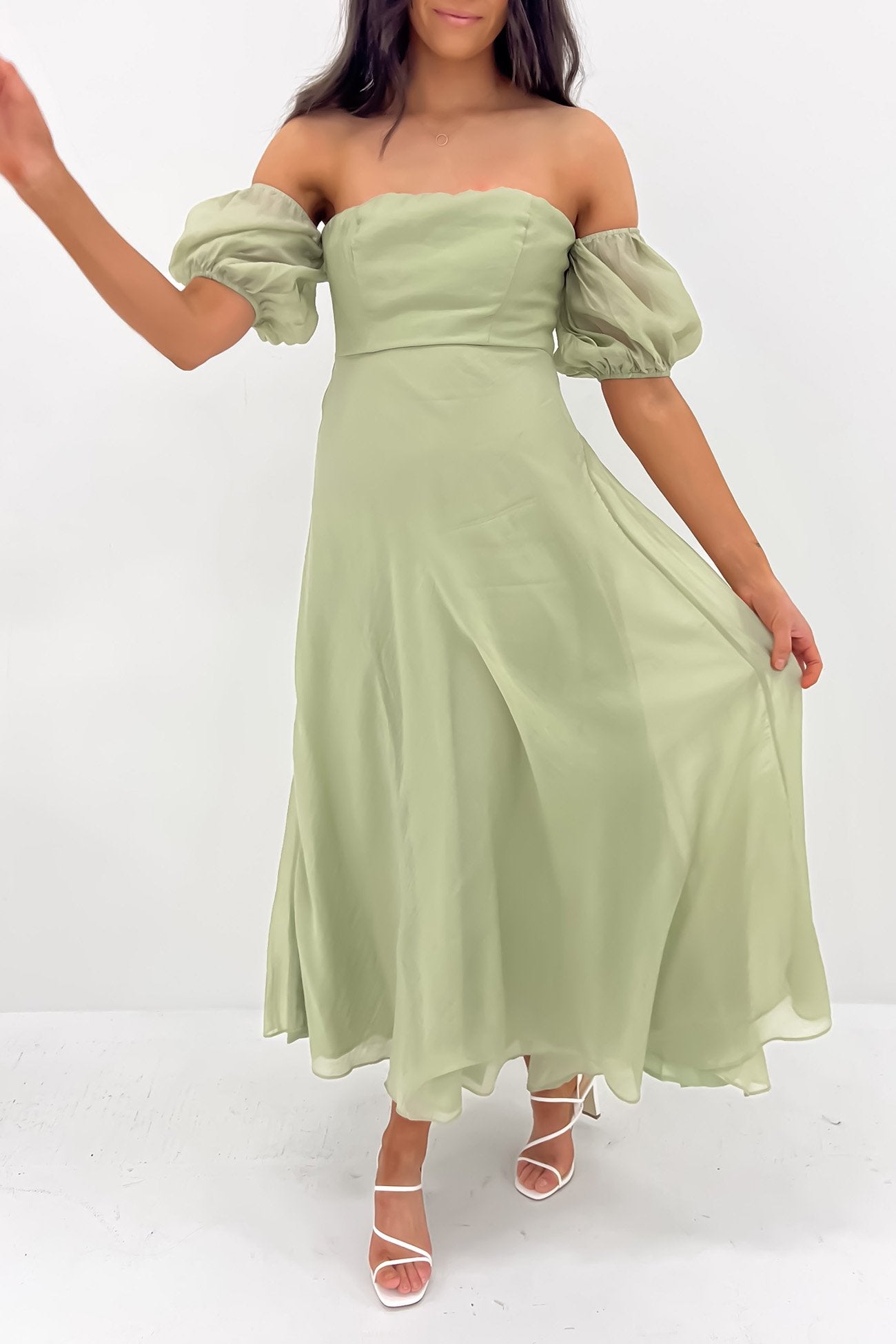 Purdie Midi Dress Green