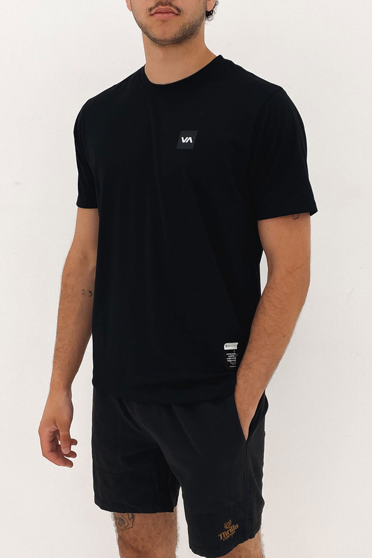 RVCA 2X Short Sleeve Tee Black