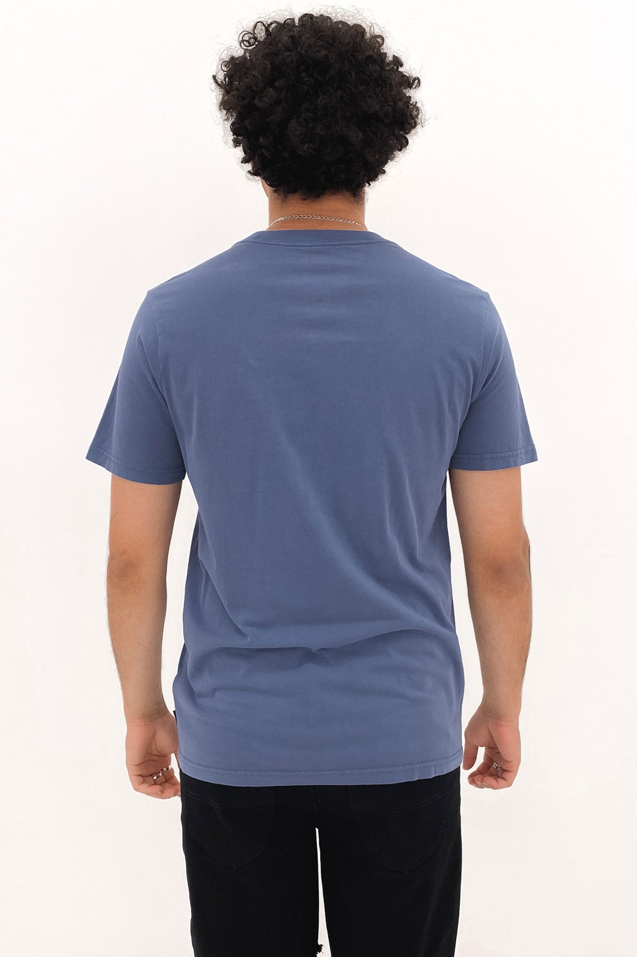 RVCA Circa Washed Short Sleeve Tee Washed Blue