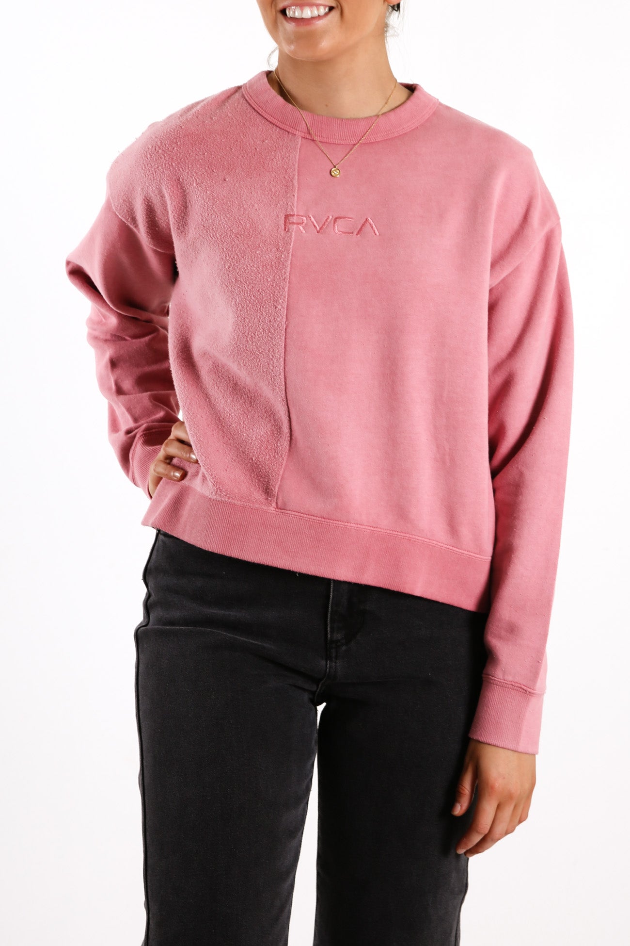 RVCA Frame Fleece Foxglove