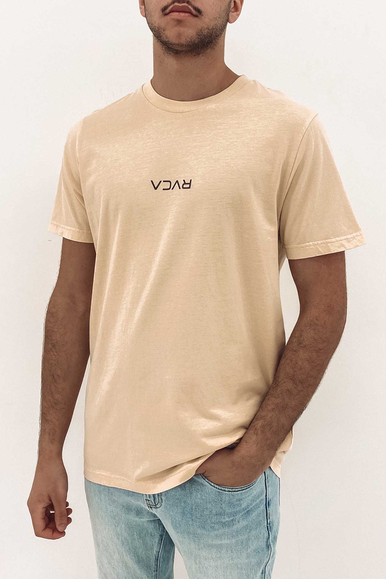 RVCA Mini Flipped Short Sleeve Tee Bleached