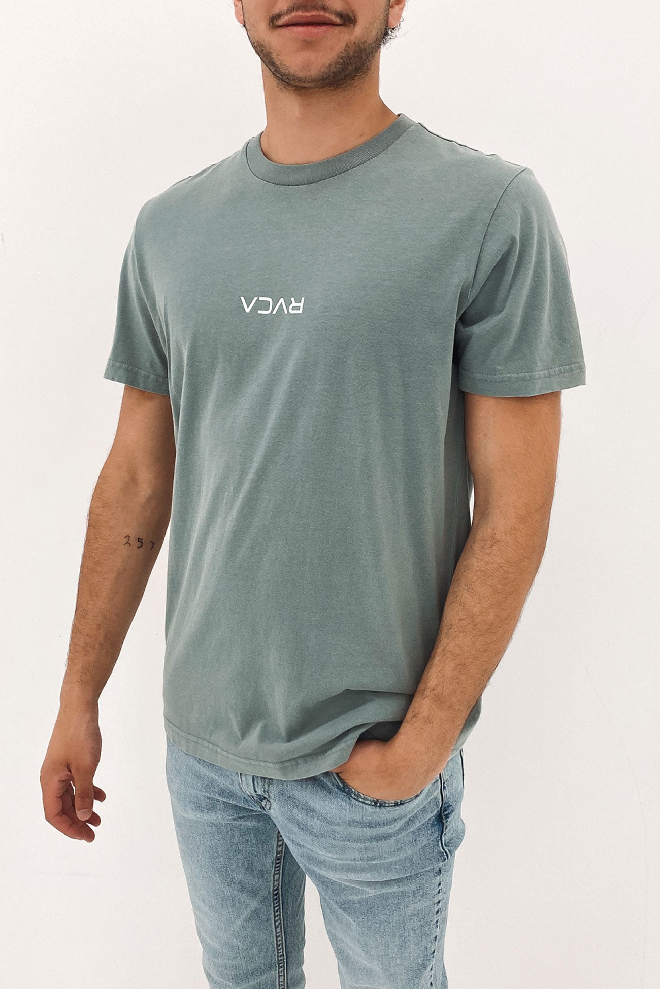 RVCA Mini Flipped Short Sleeve Tee Scrub