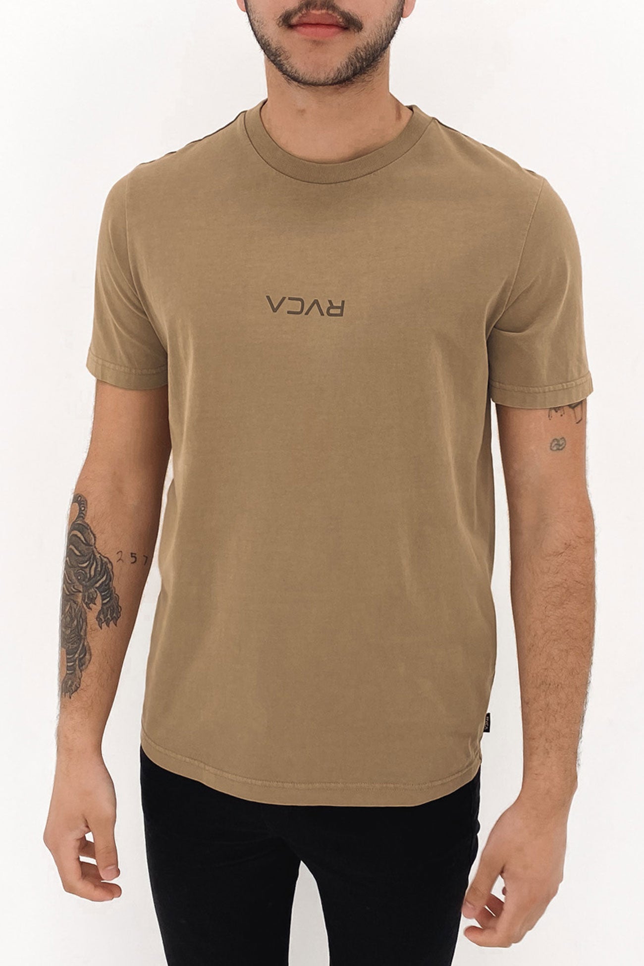 RVCA Mini Flipped Short Sleeve Tee Tobacco