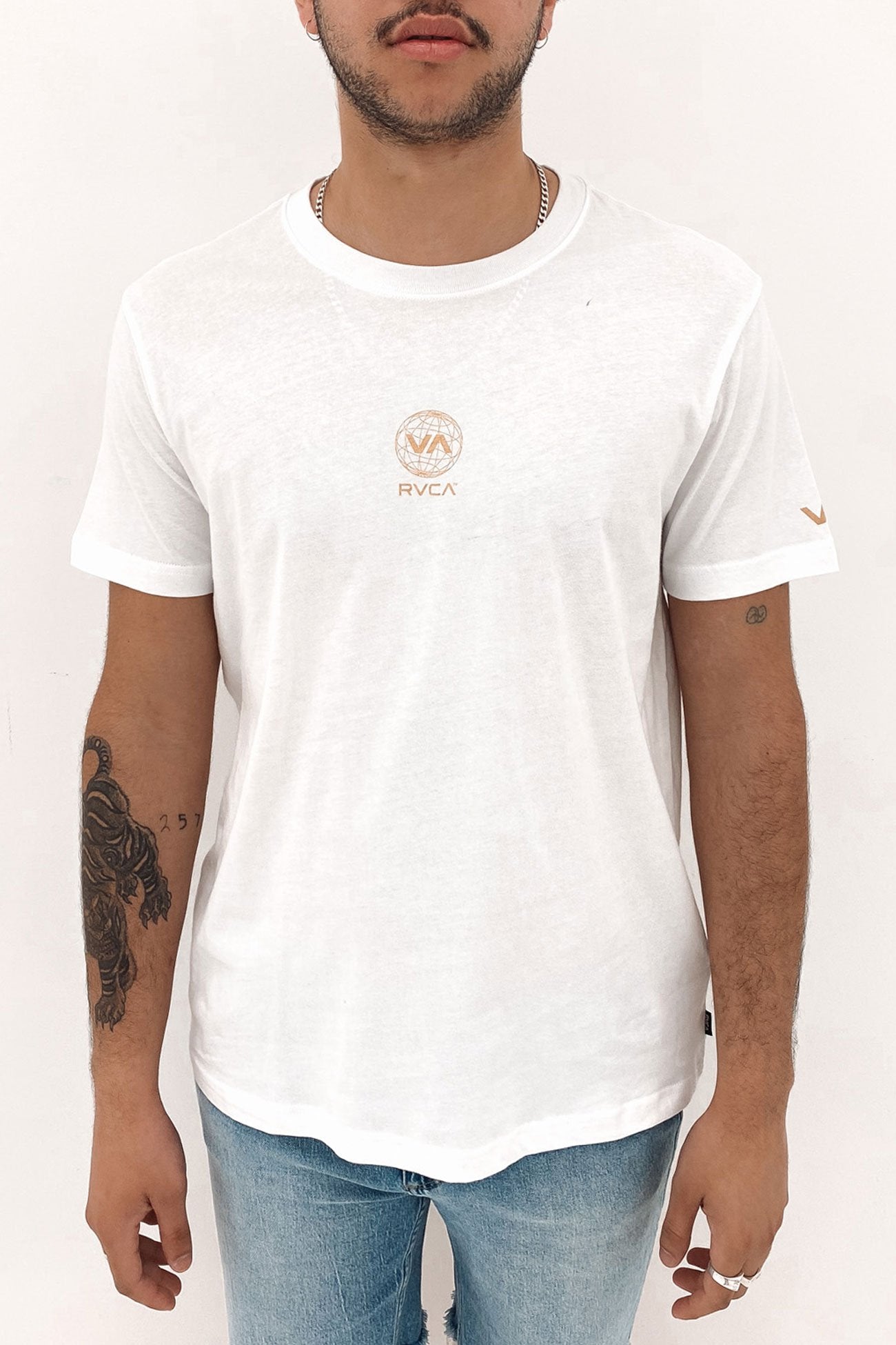 RVCA Stratos Short Sleeve Tee White