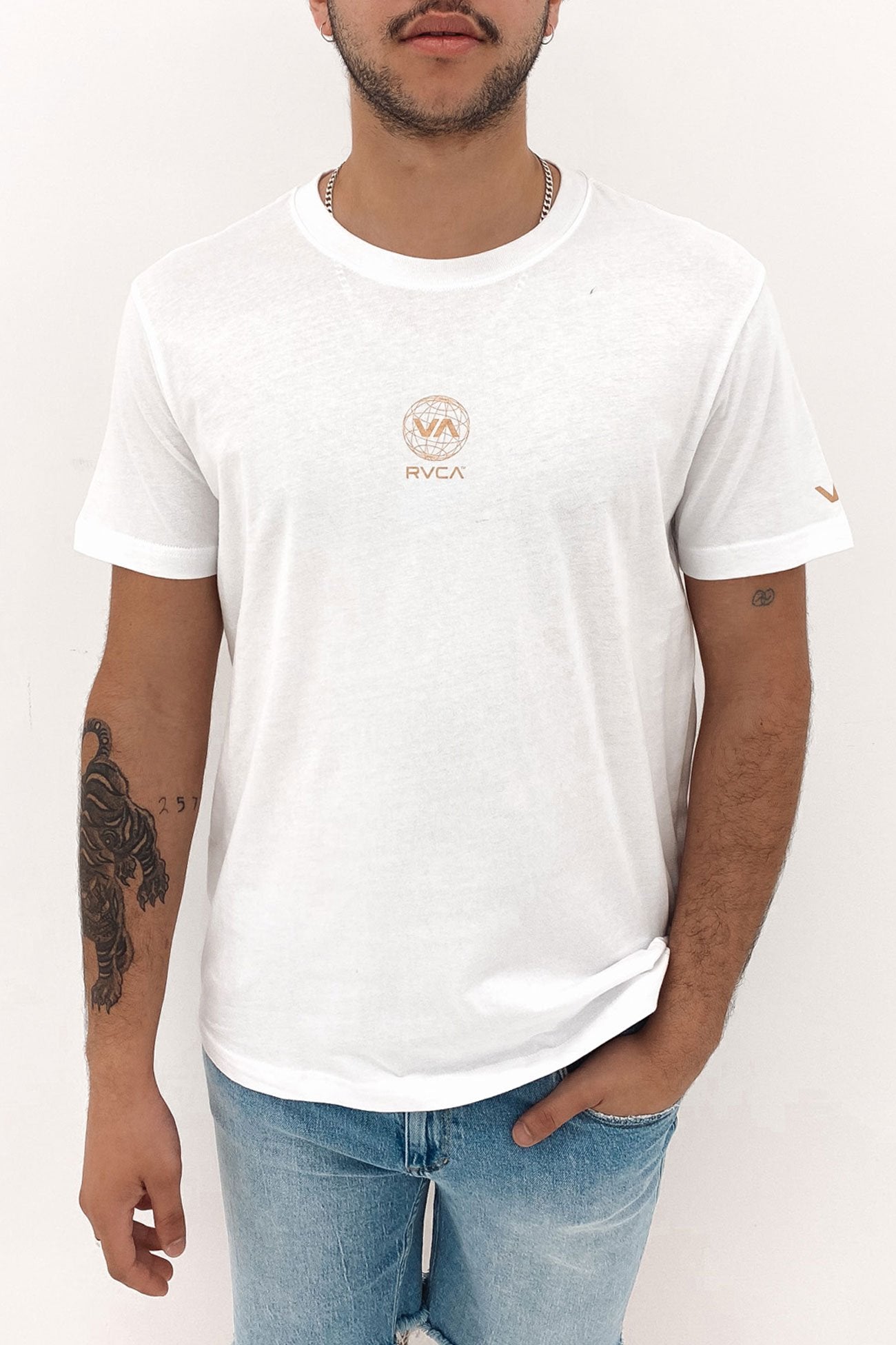 RVCA Stratos Short Sleeve Tee White