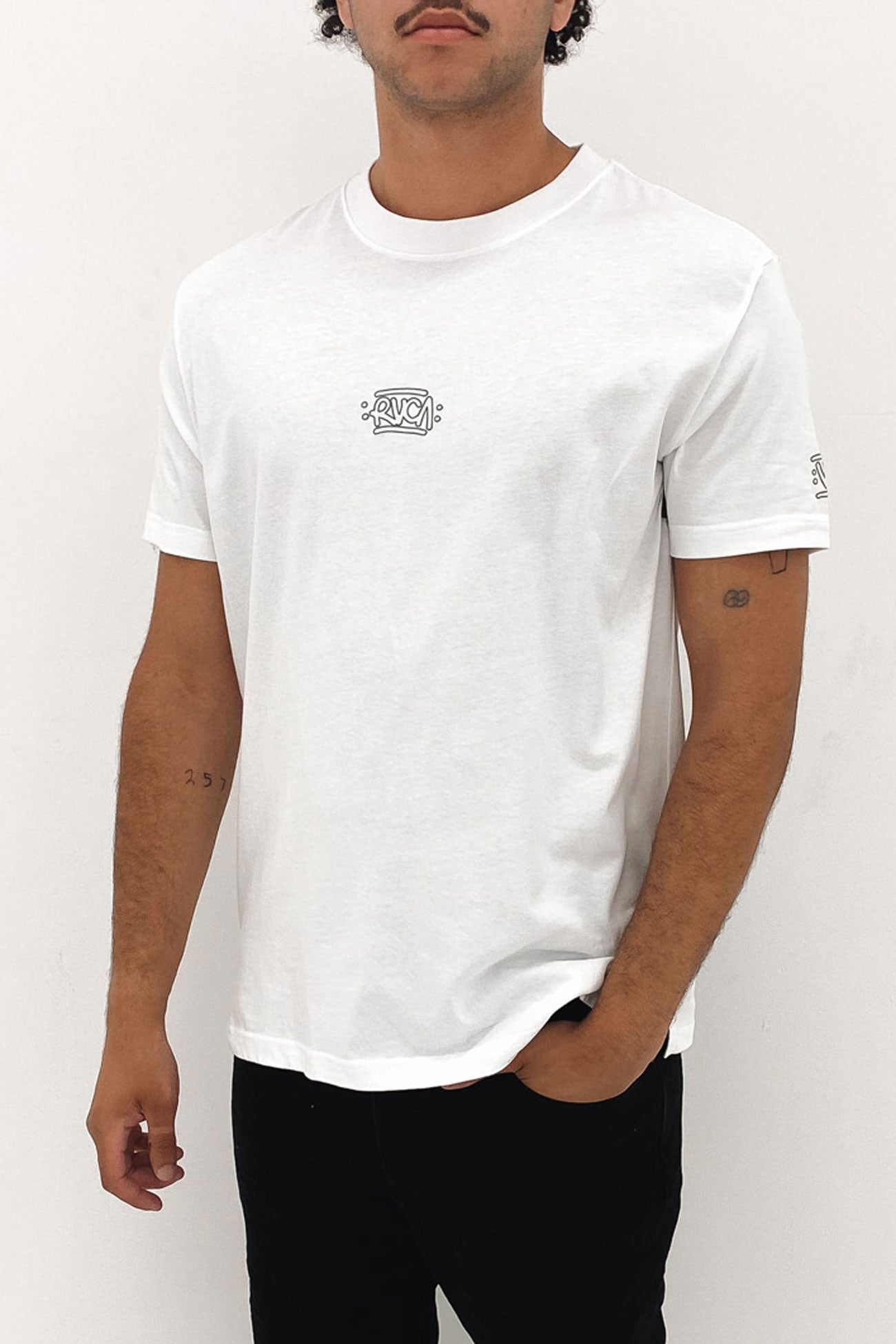 RVCA Streets Short Sleeve Tee White