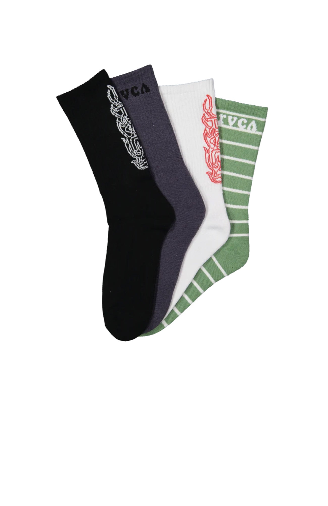 RVCA Seasonal Sock 4 Pack Multi