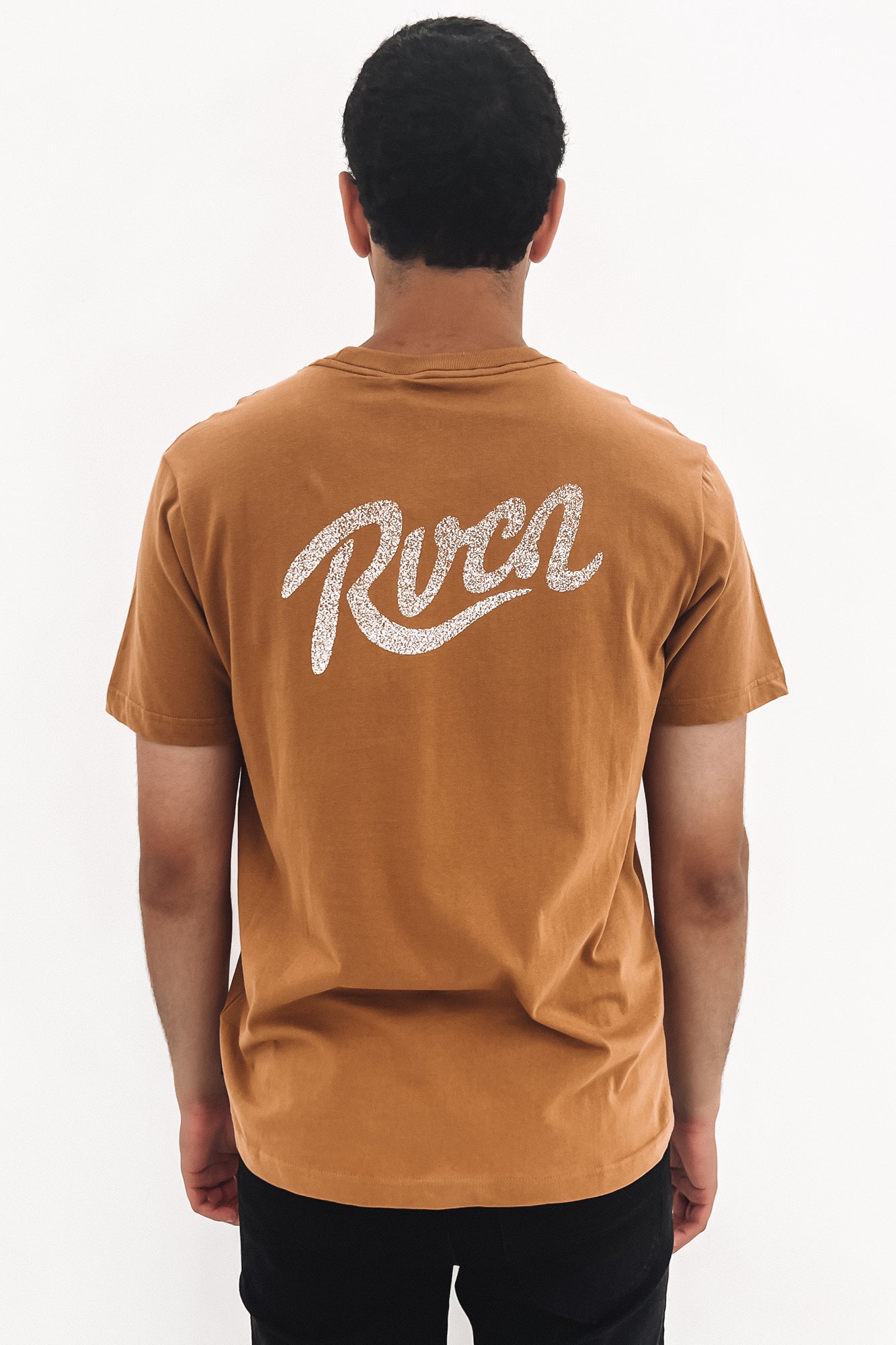 RVCA Scriptive Short Sleeve Tee Camel