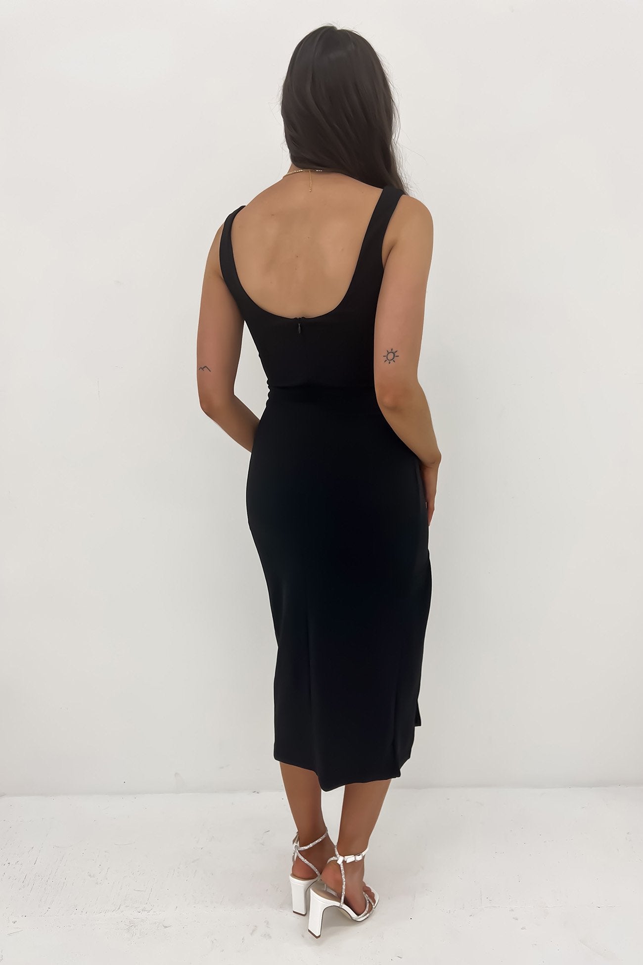 Reign Midi Dress Black