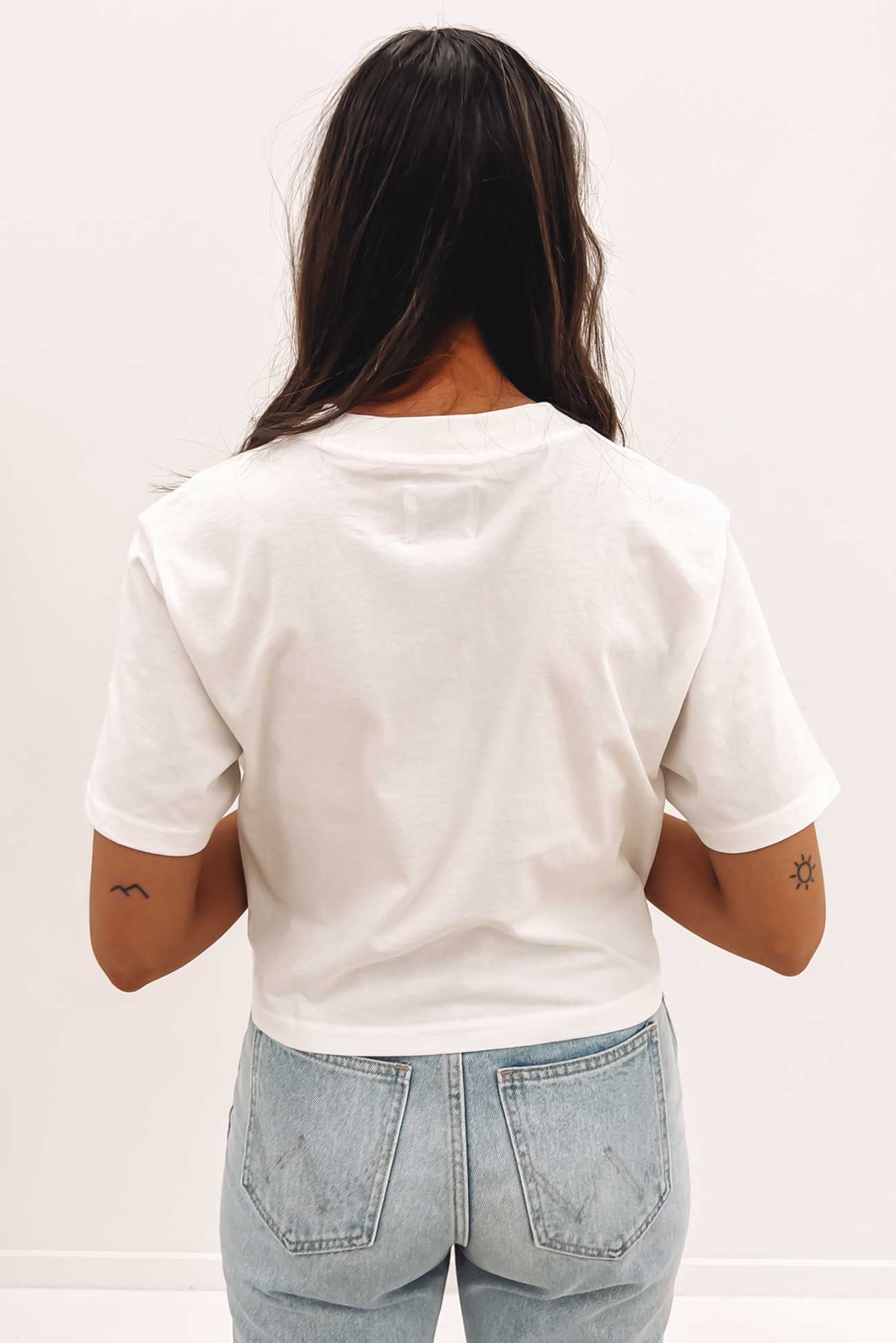 Relaxed Crop Tee Bone