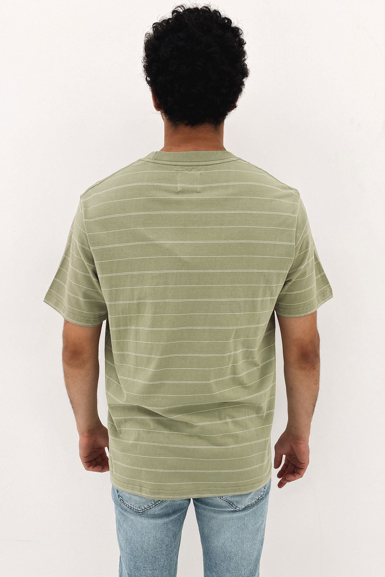 Relaxed Tee Khaki Stripe