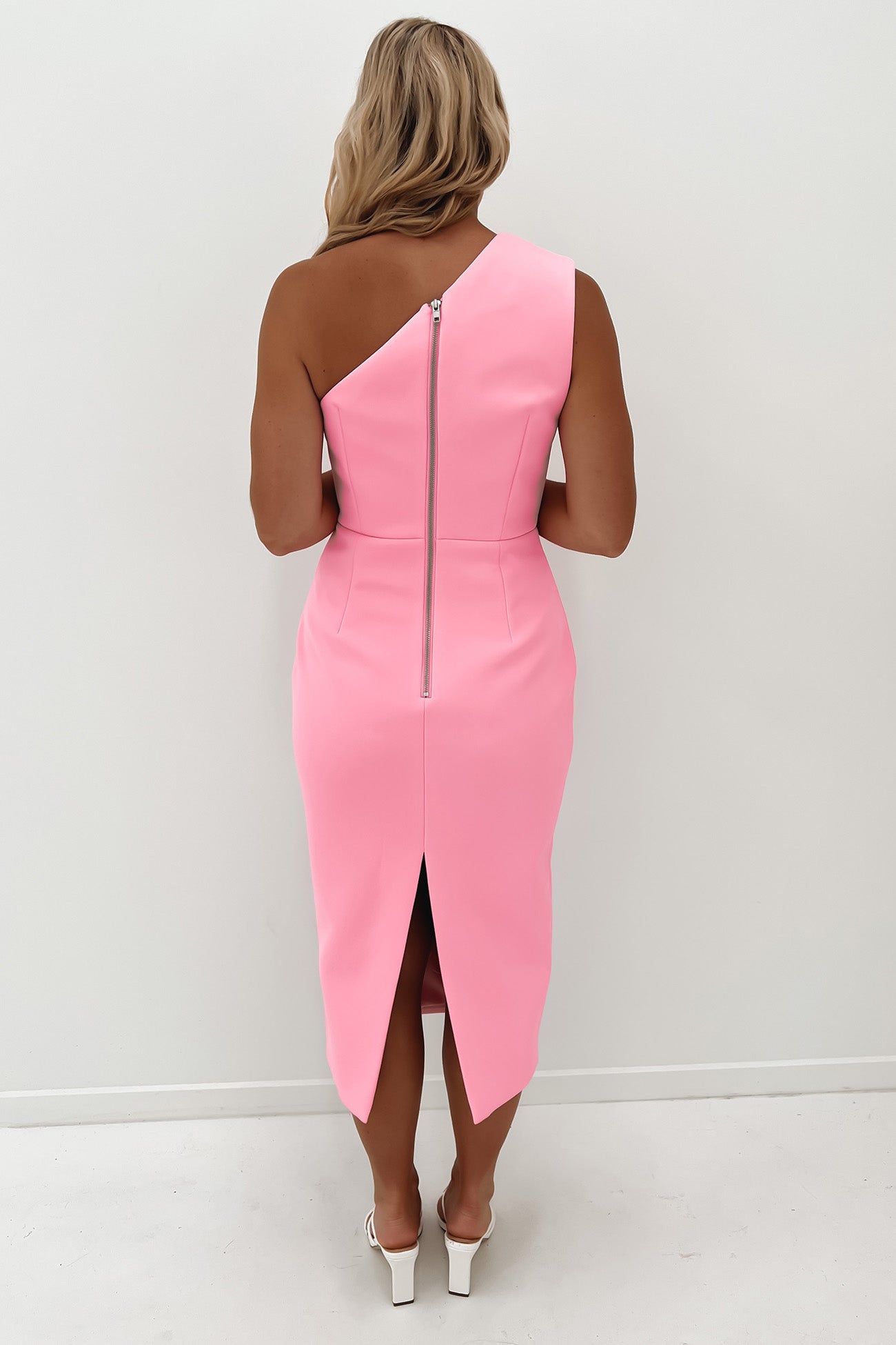 Rendezvous One Shoulder Dress Pink