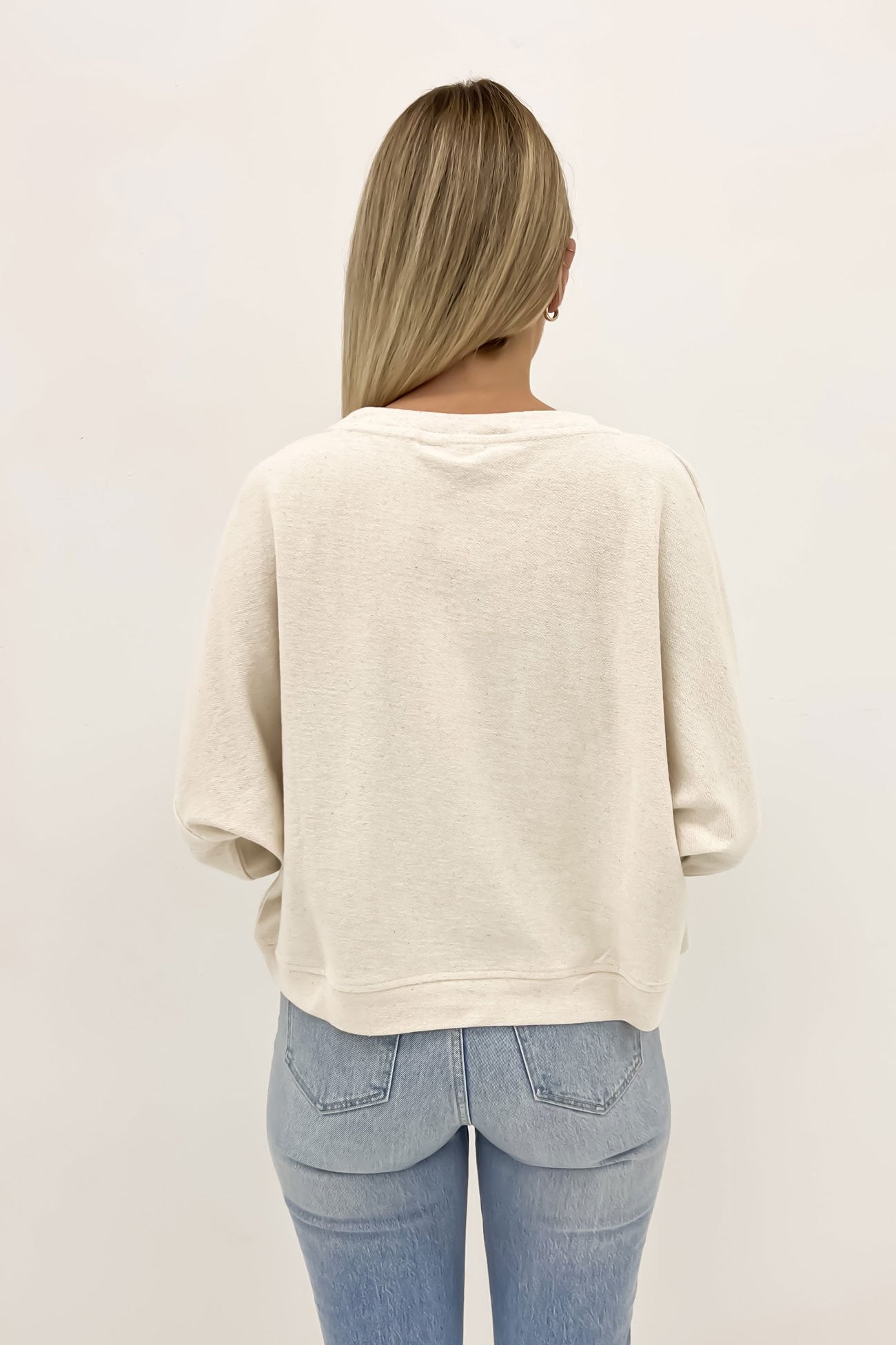 Reverse Terry Slouch Fleece Natural