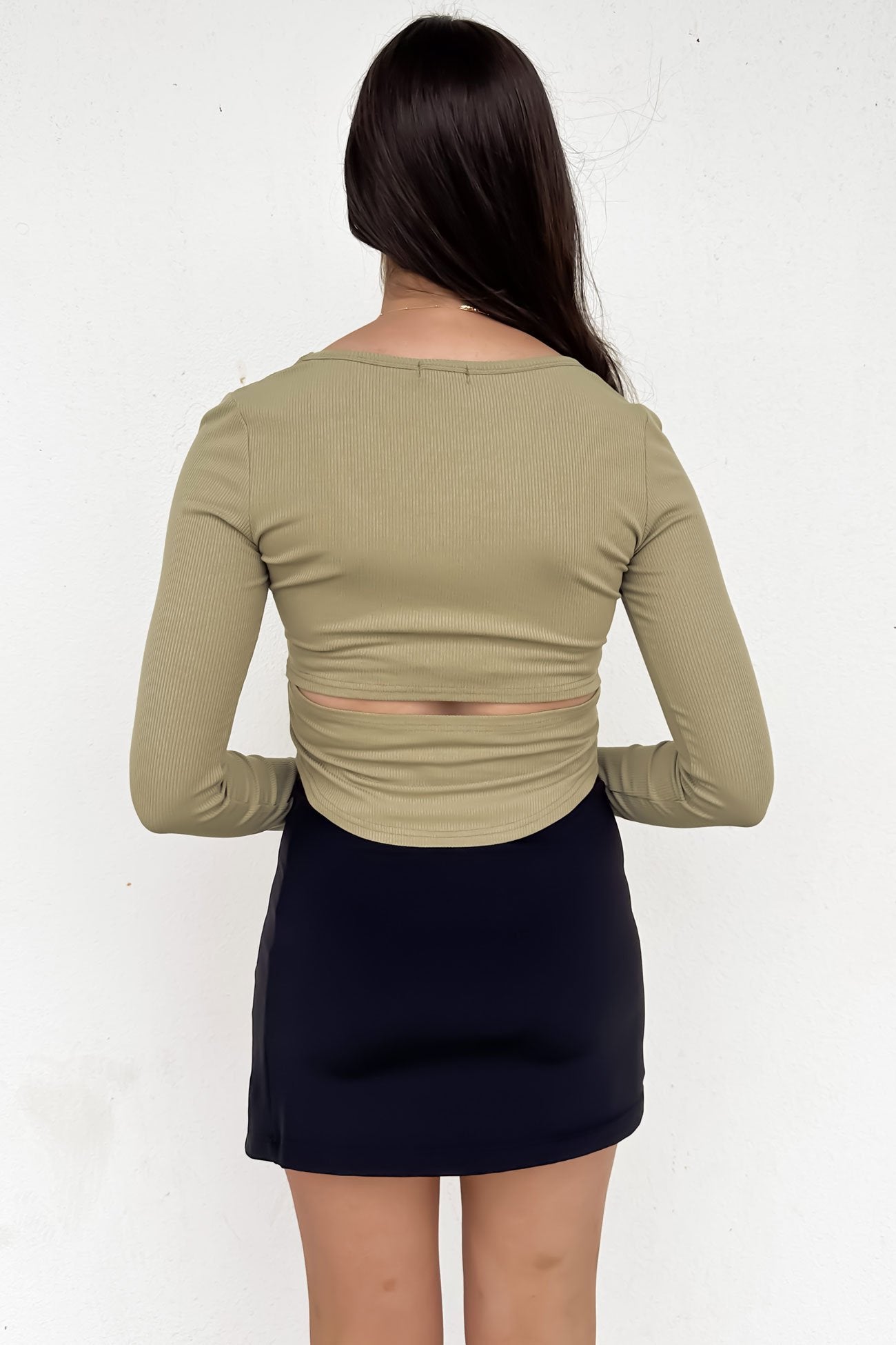 Rhiannon Long Sleeve Top Khaki