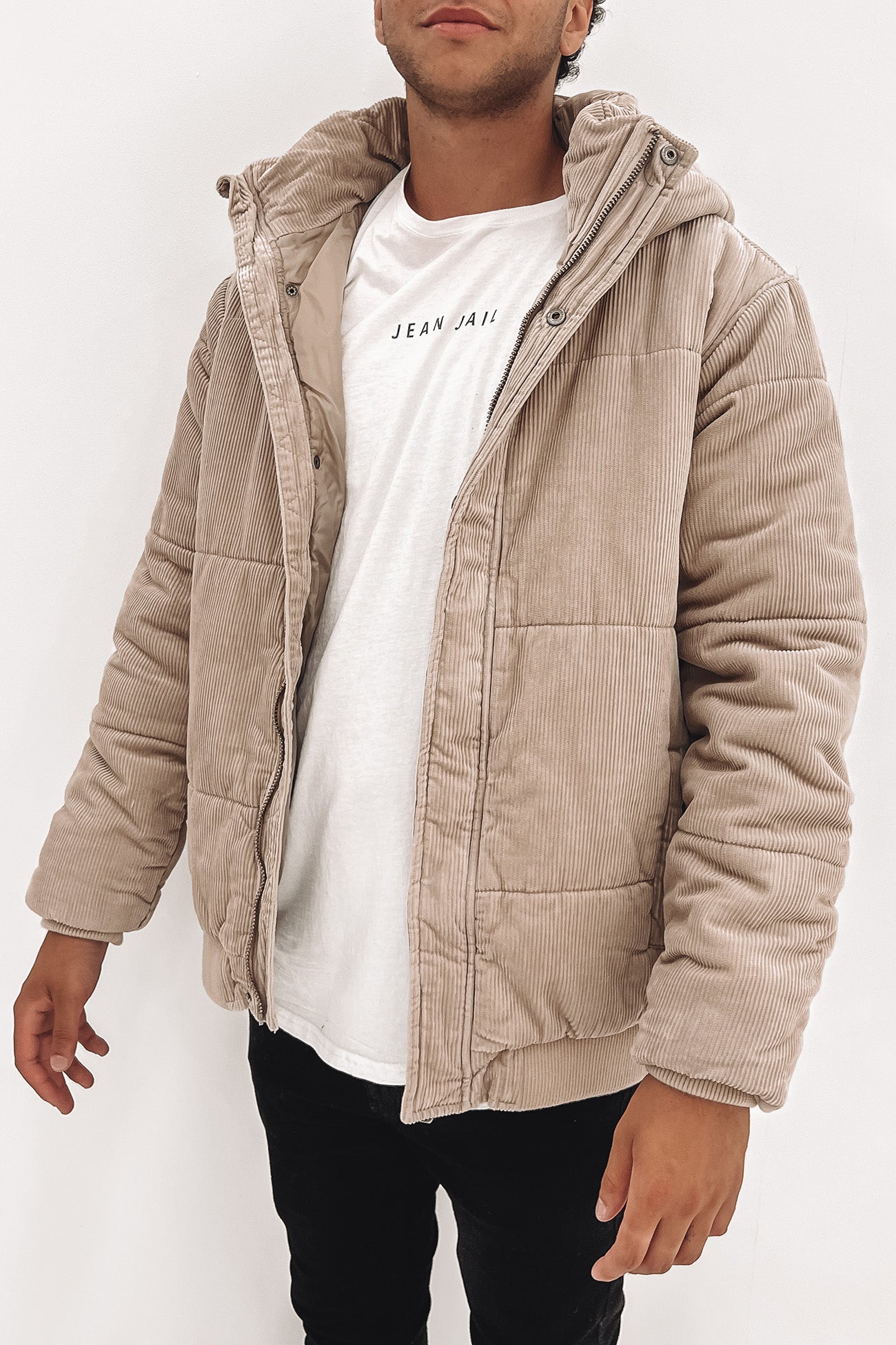 Ridgemont High Hooded Jacket Sand