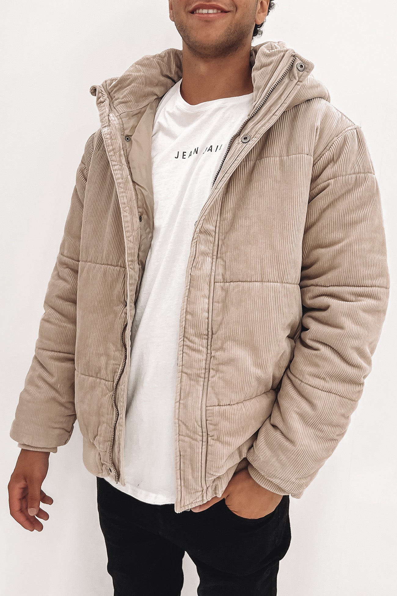 Ridgemont High Hooded Jacket Sand