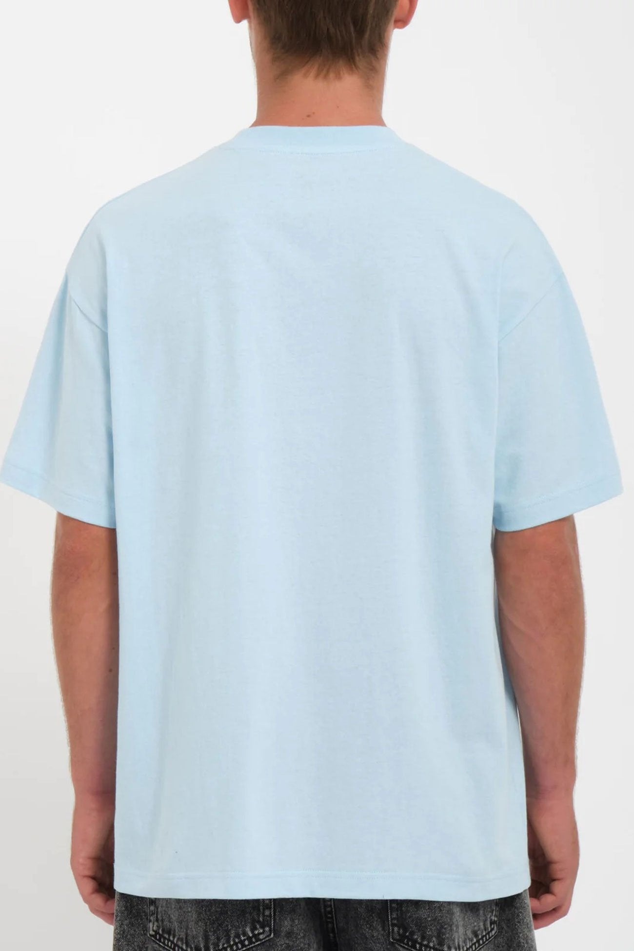 Ripple Stone Loose Short Sleeve Tee Misty Blue