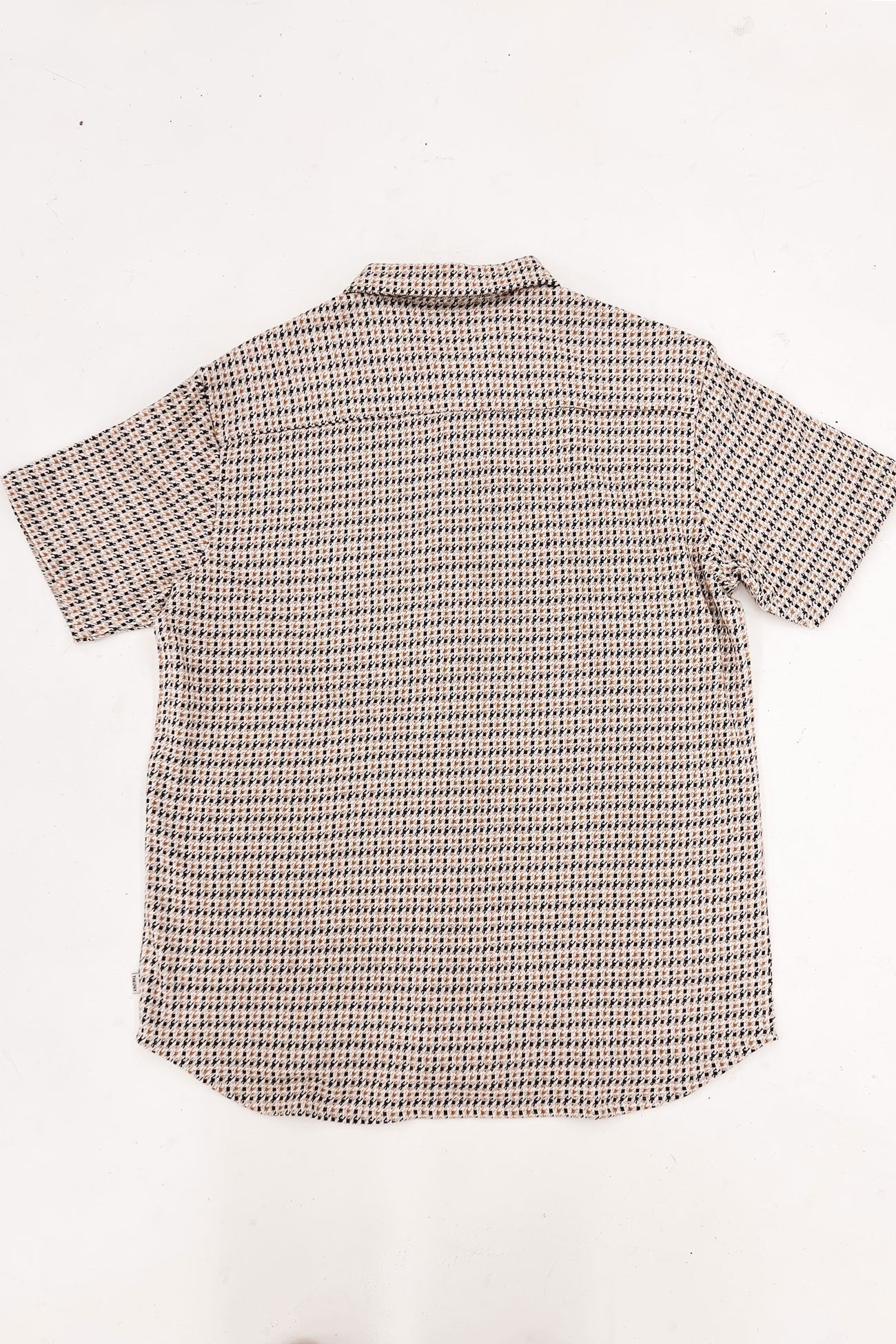 Rixo Short Sleeve Shirt Houndstooth Jacquard