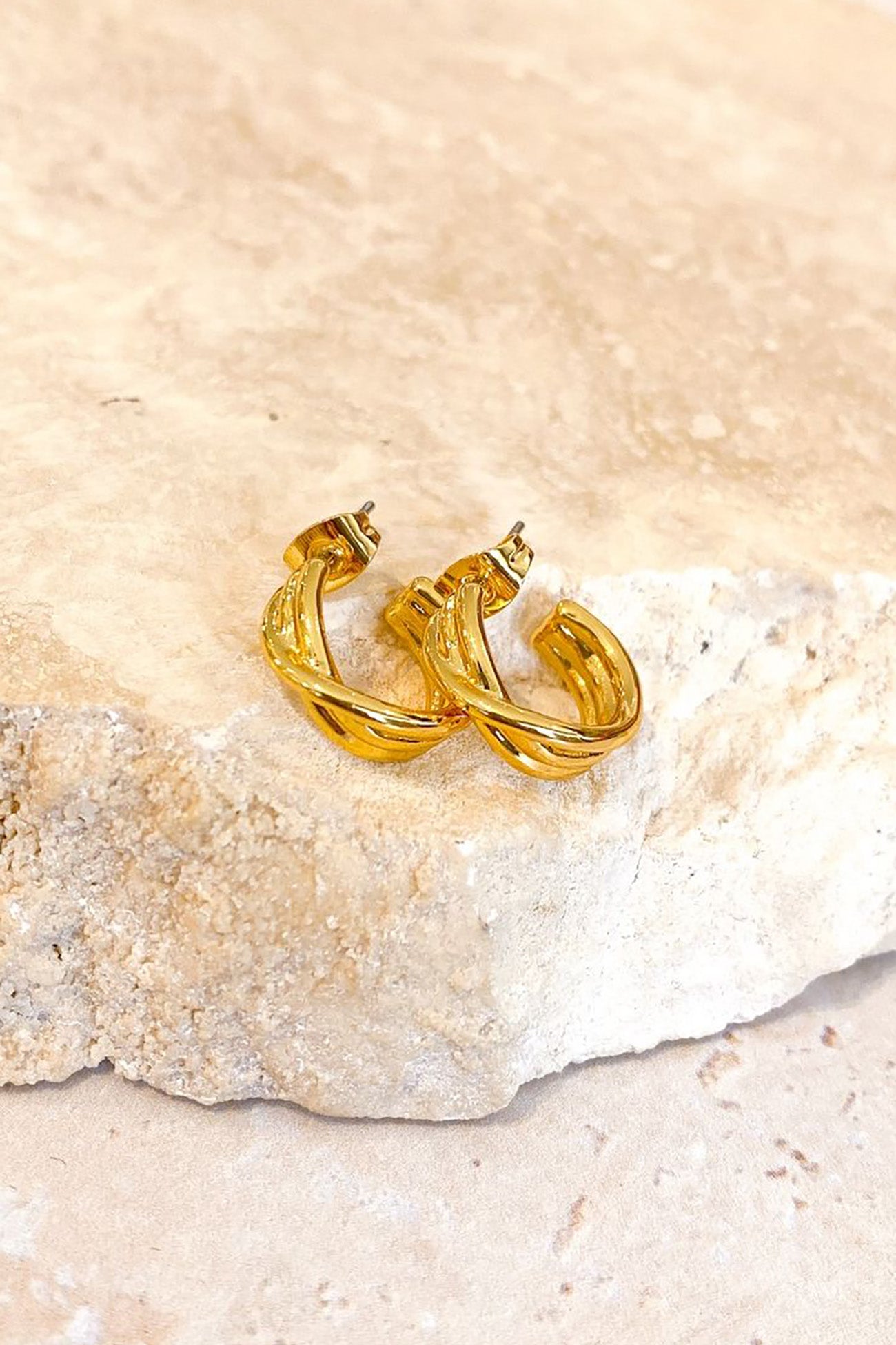 Rosie Hoop Earrings Gold