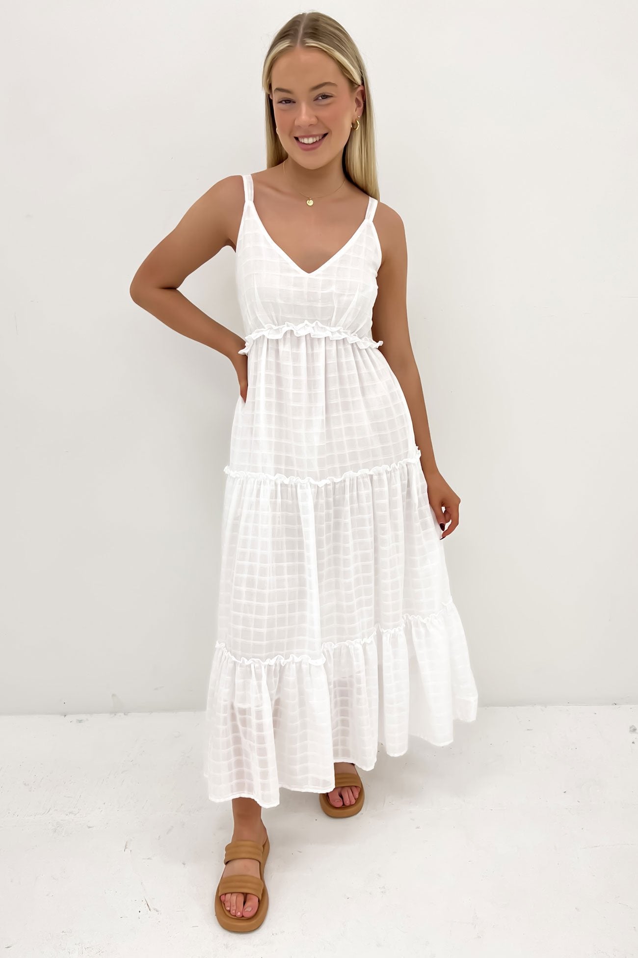 Ruby Maxi Dress White