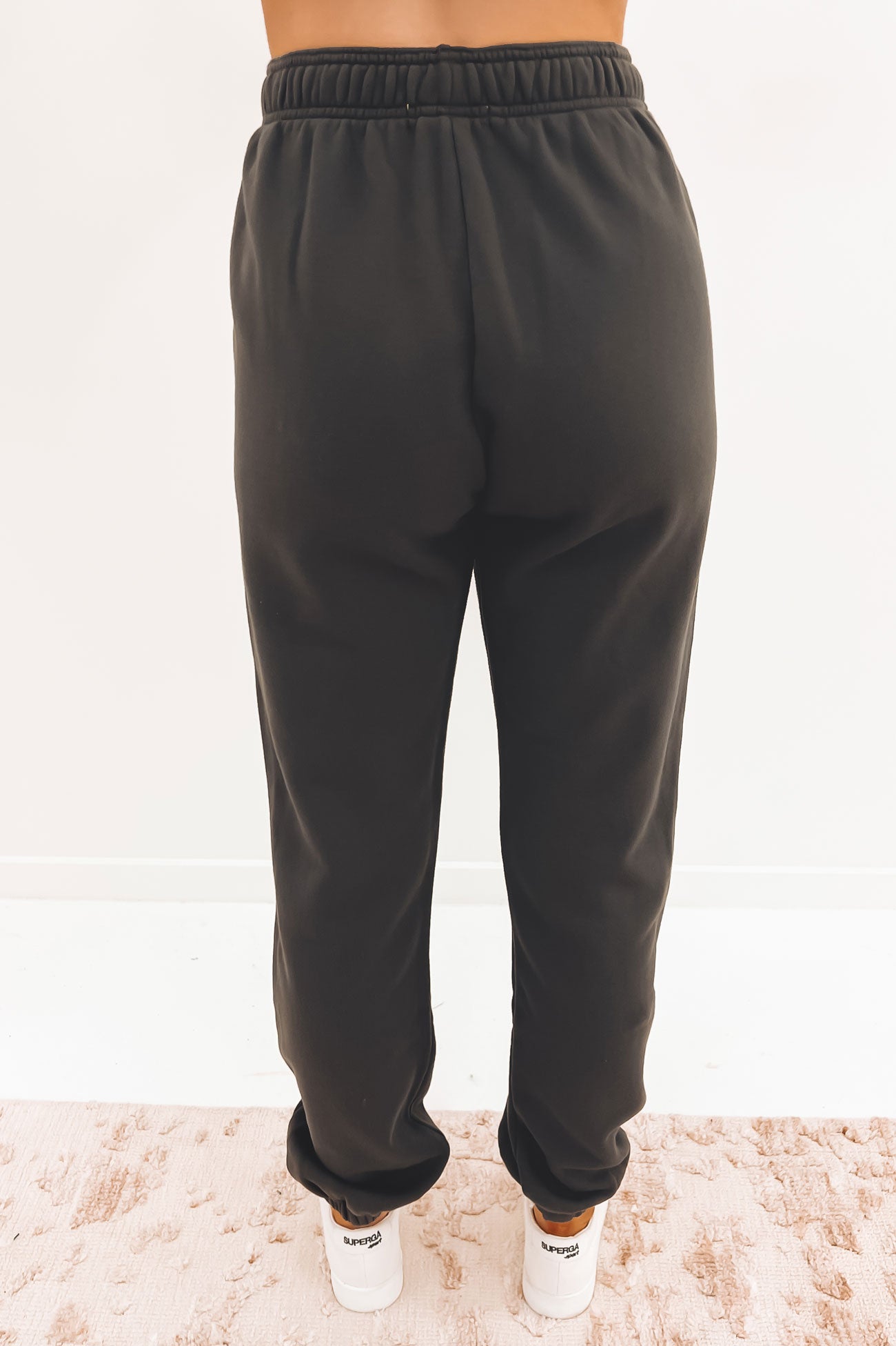 Rusty Movement Elastic Cuff Trackpant Charcoal