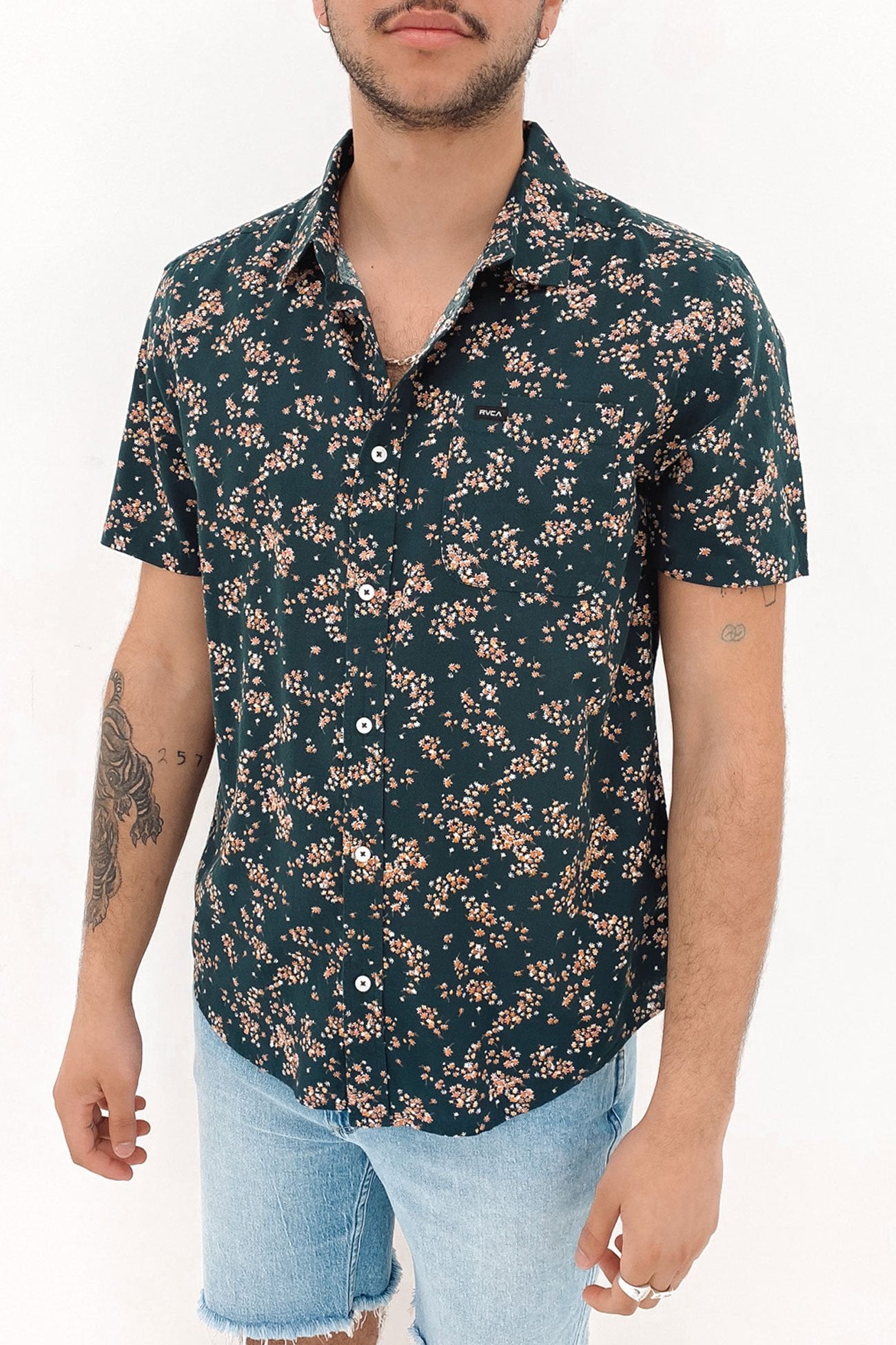 Rvgazi Short Sleeve Shirt Duck Blue