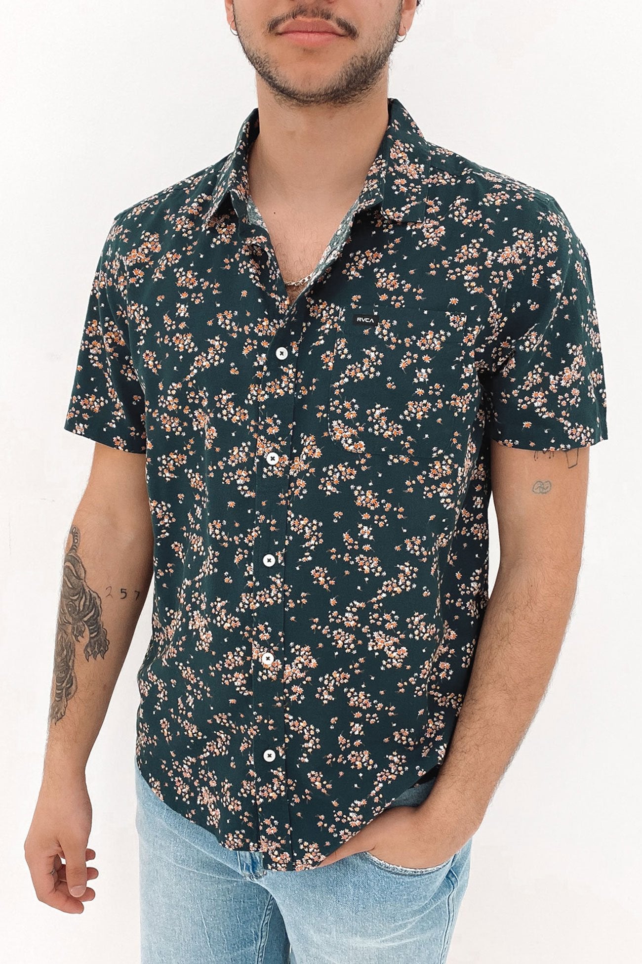 Rvgazi Short Sleeve Shirt Duck Blue