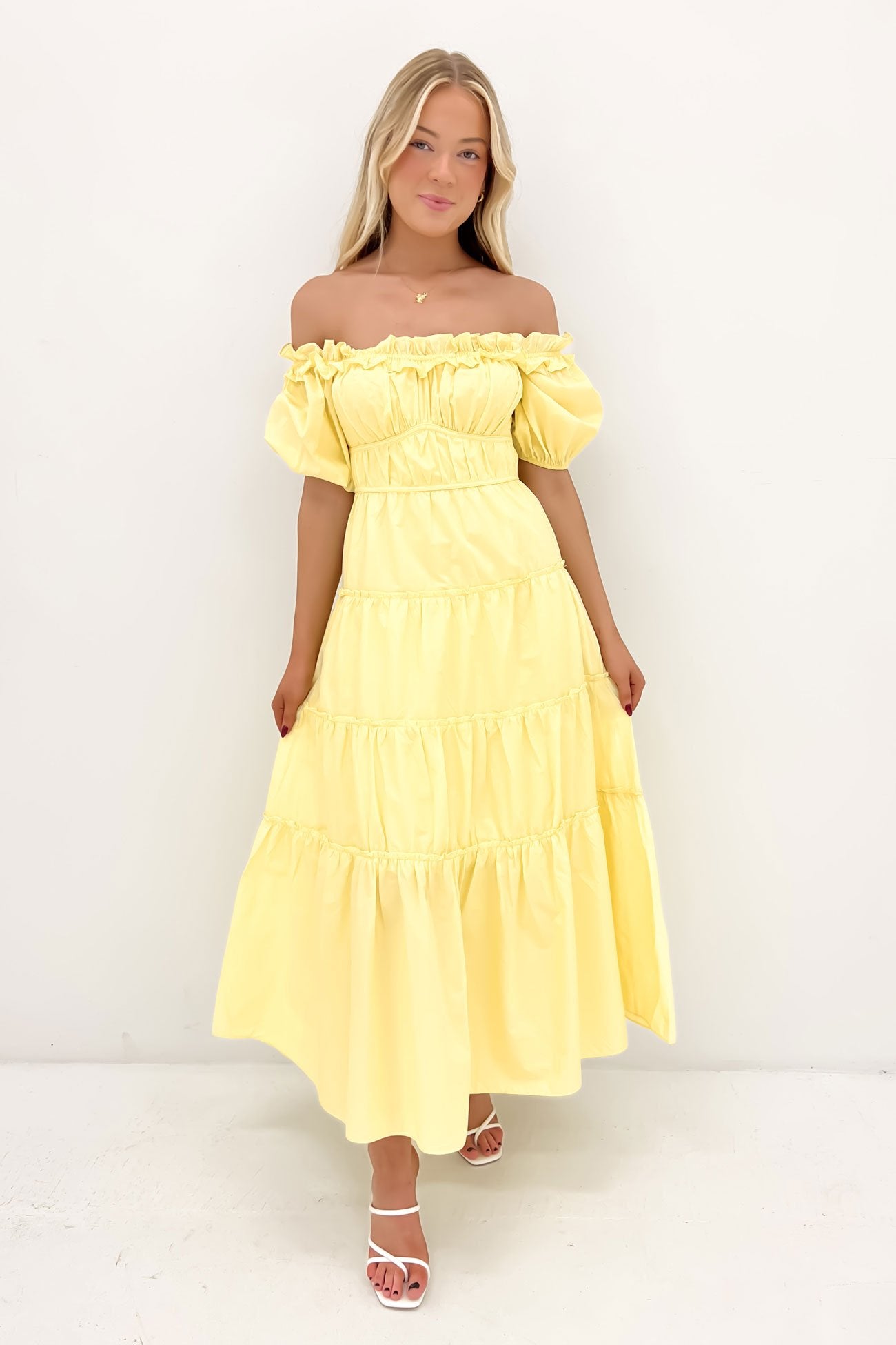 Ryland Midi Dress Yellow