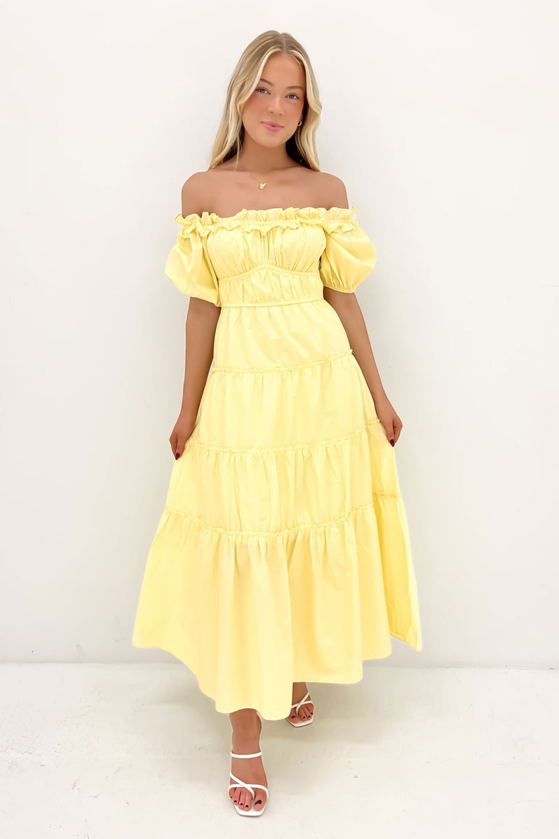 Ryland Midi Dress Yellow