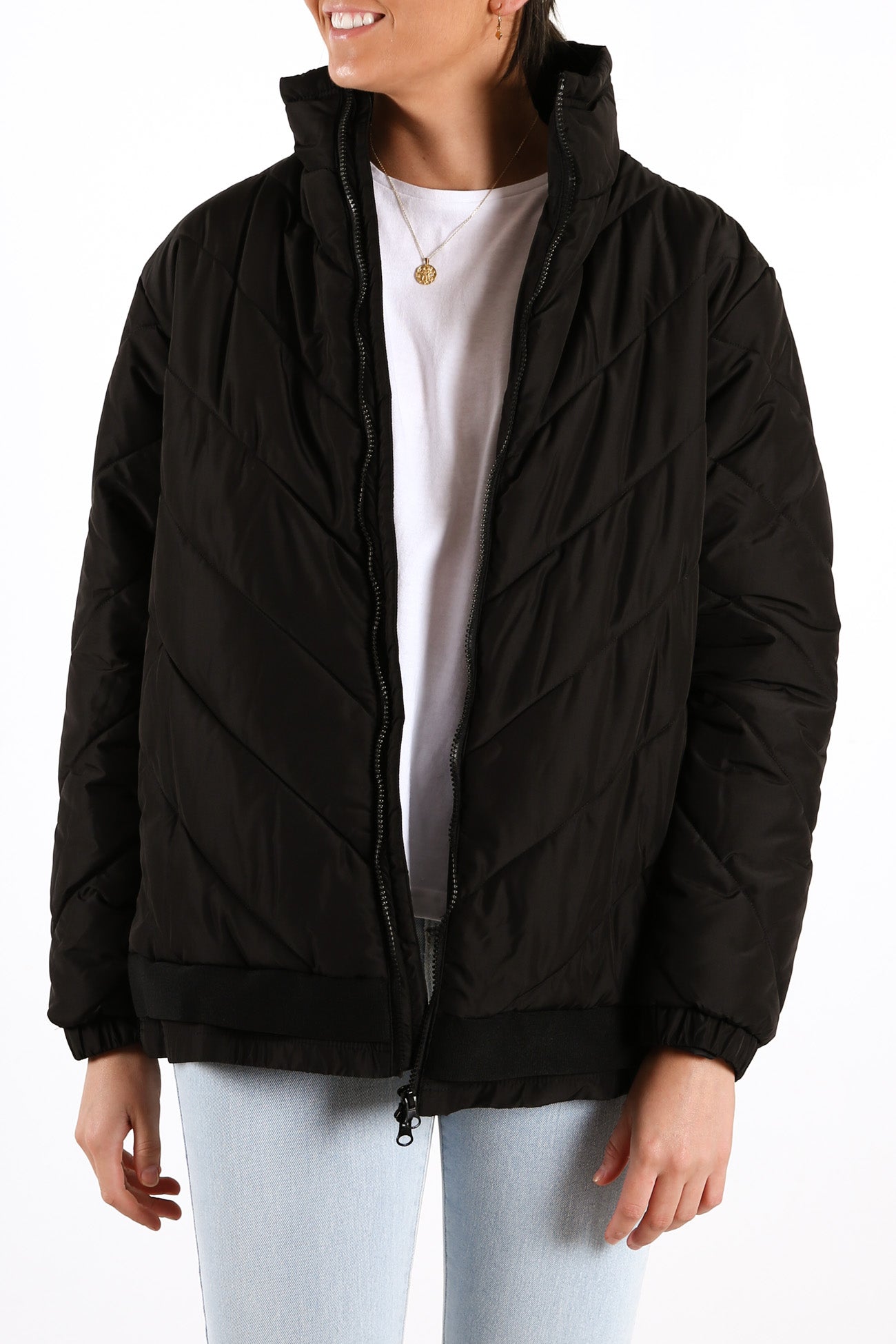 Rylie Puffa Jacket Black