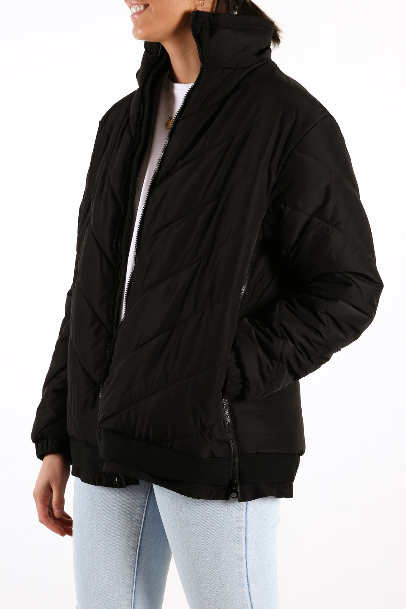 Rylie Puffa Jacket Black