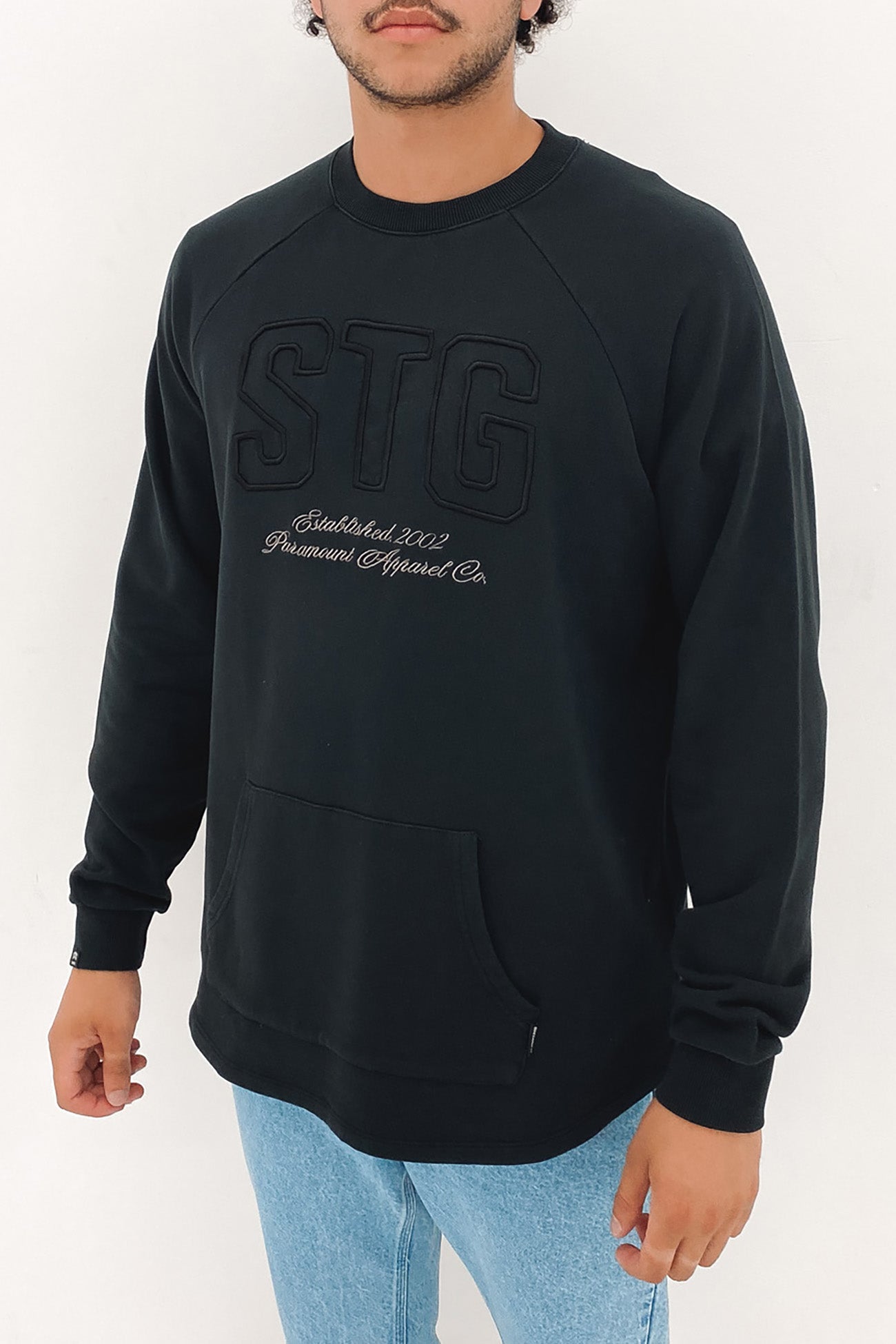 STG Crew Washed Black