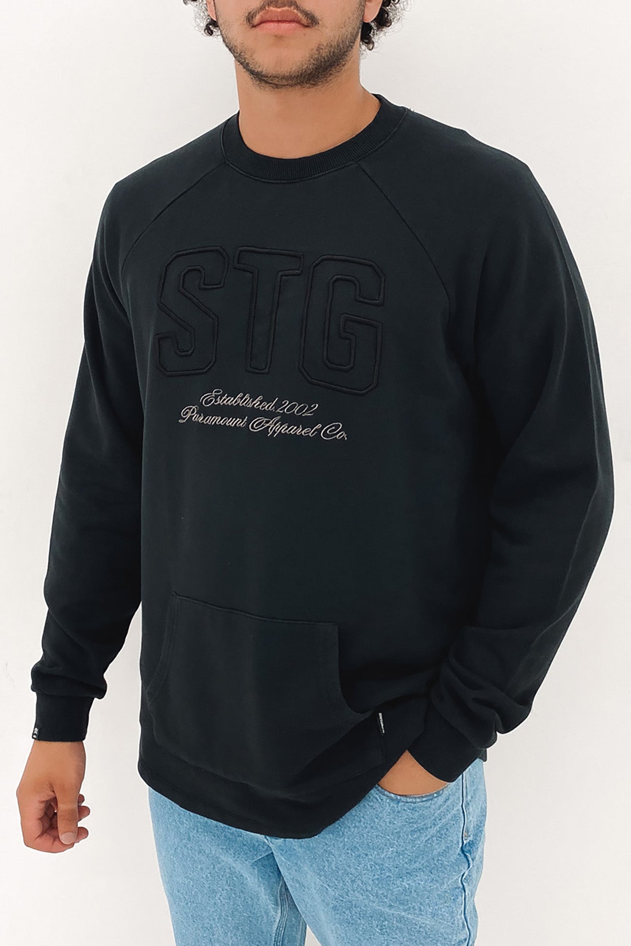 STG Crew Washed Black