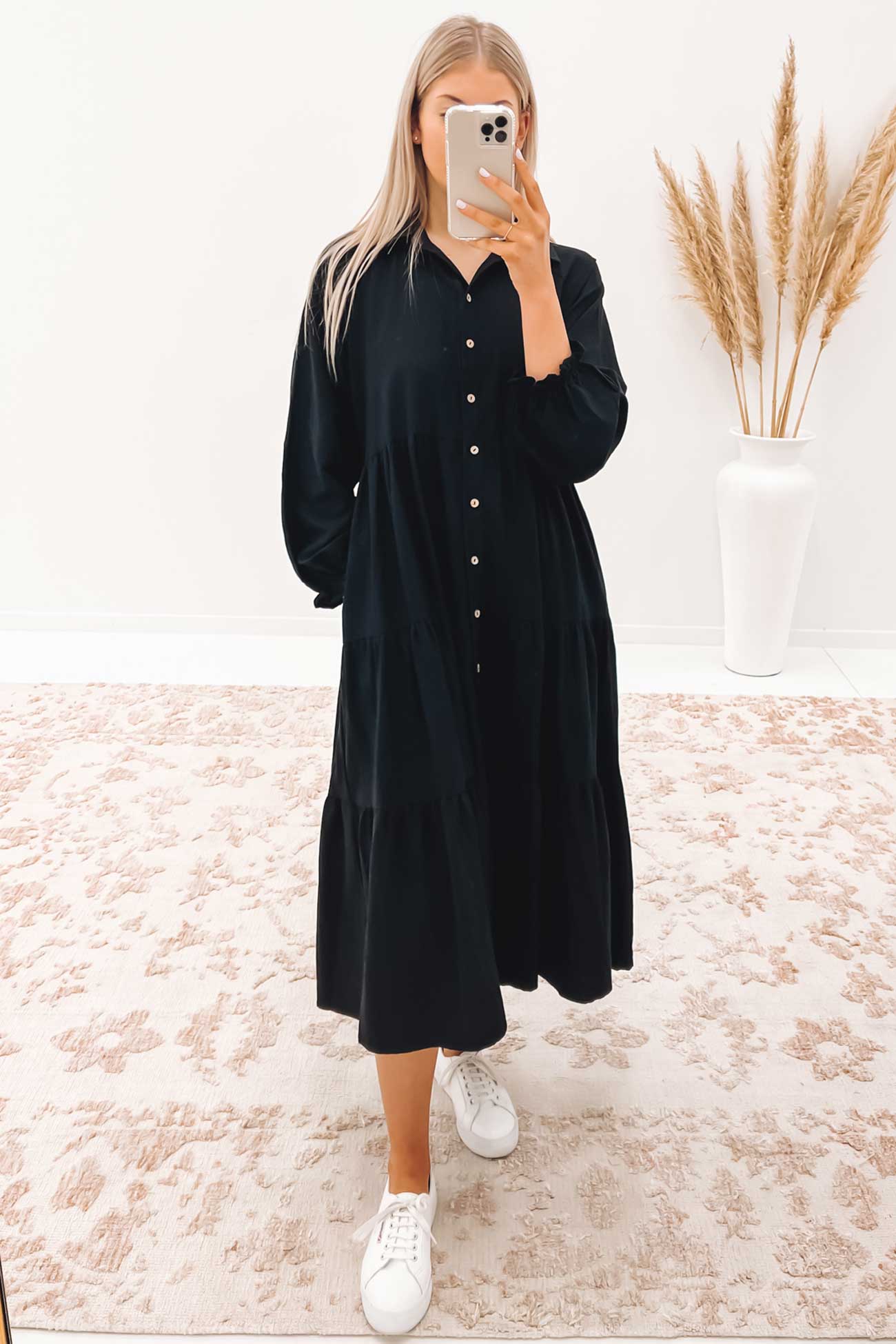 Sadey Midi Dress Black