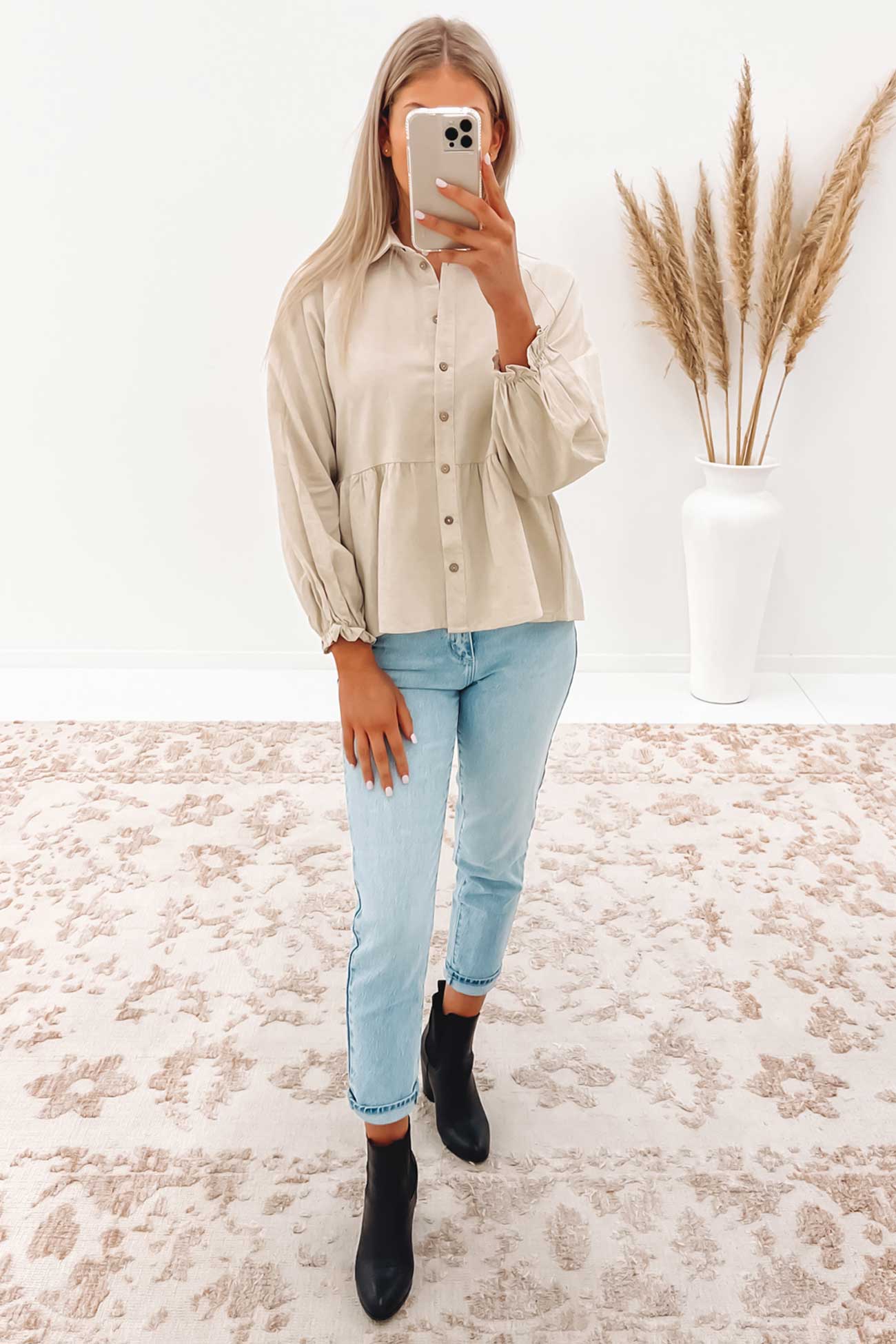 Sadey Top Beige