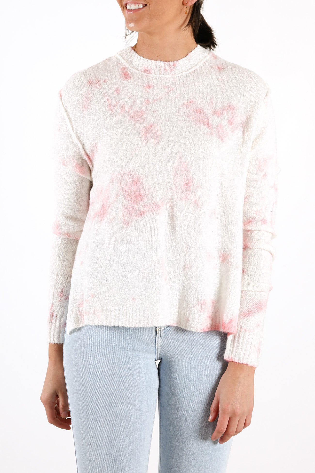 Sadie Knit Blush Tie Dye