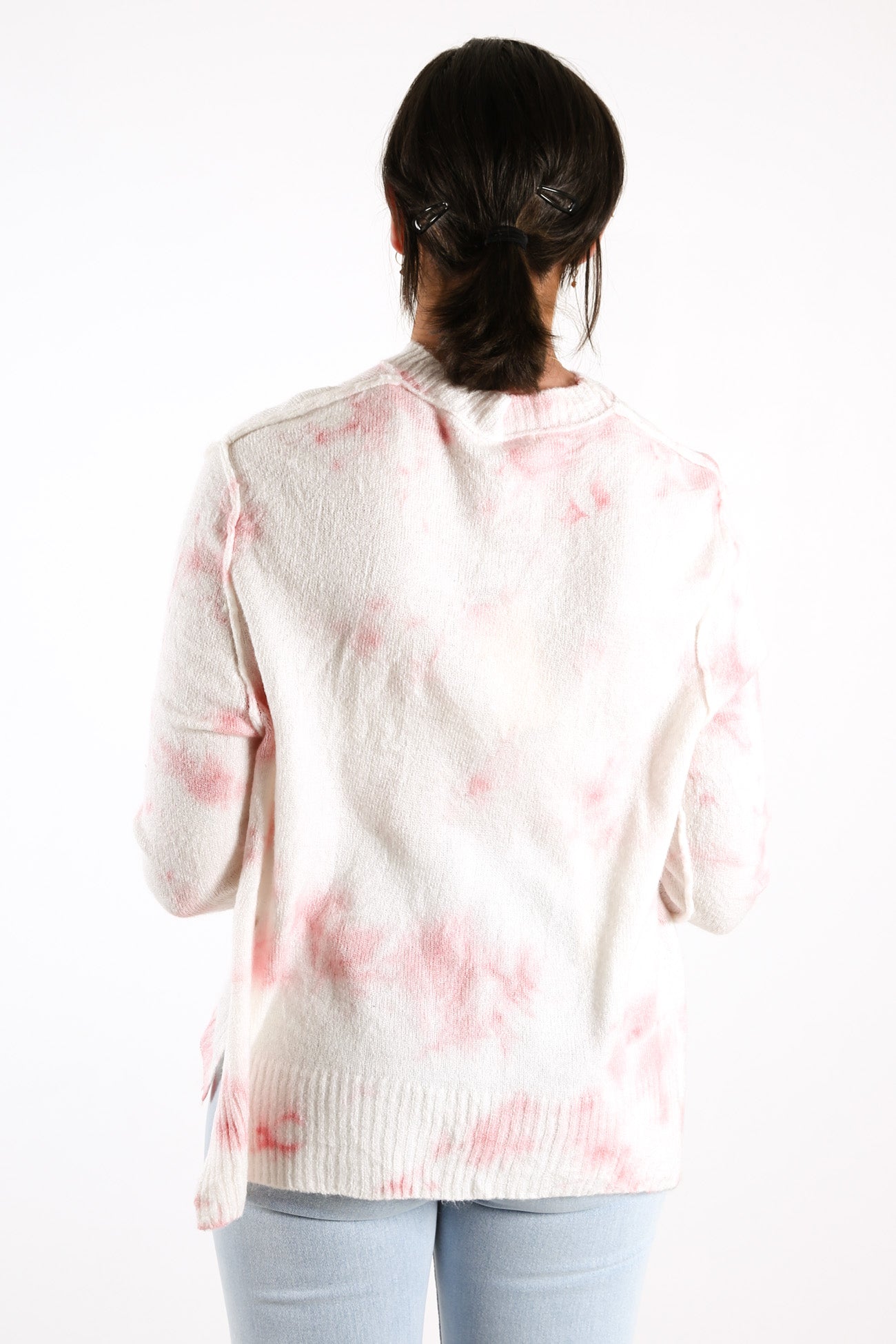 Sadie Knit Blush Tie Dye