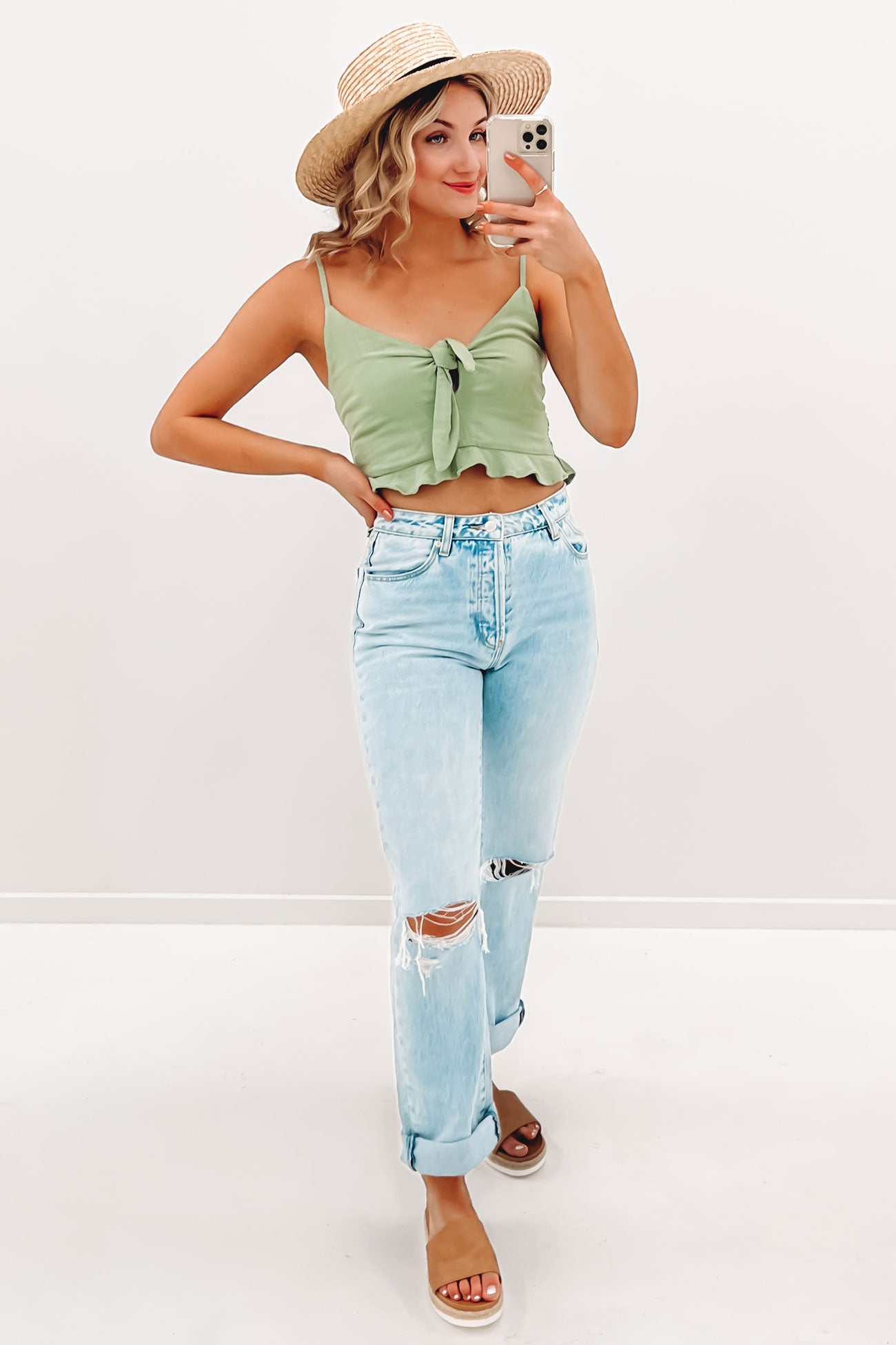 Sadie Top Light Green