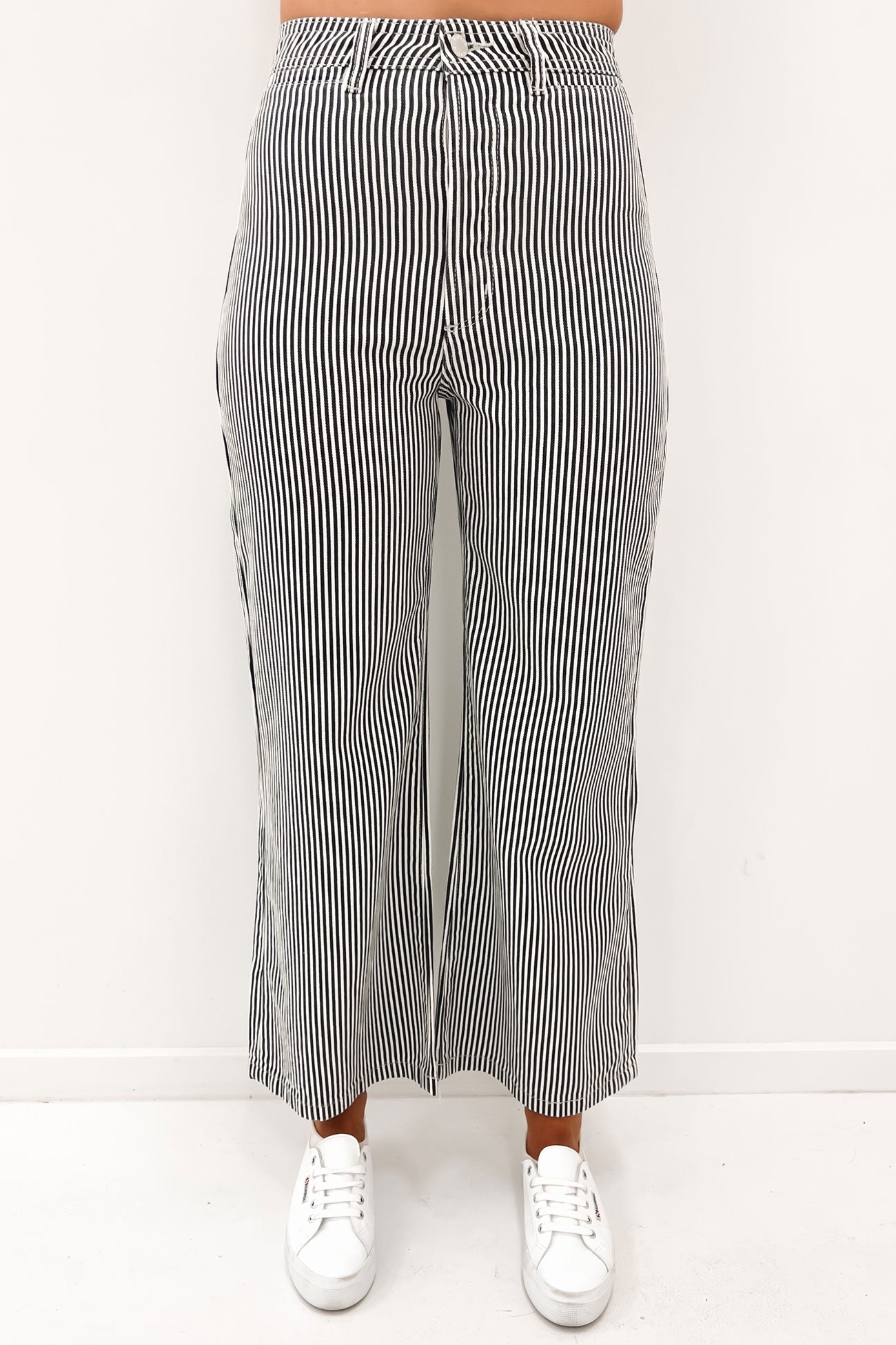 Sailor Pant Lyocell Capri Stripe