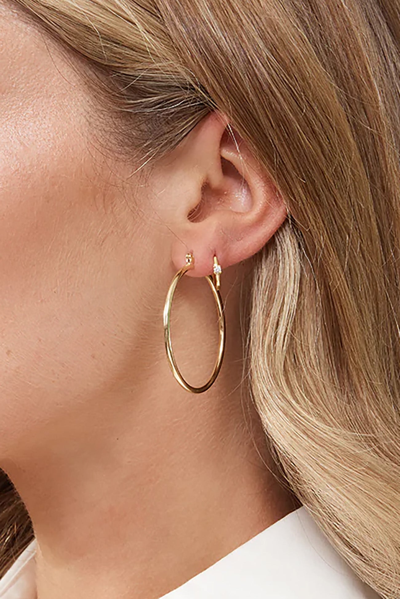 Samantha Hoops Medium Gold