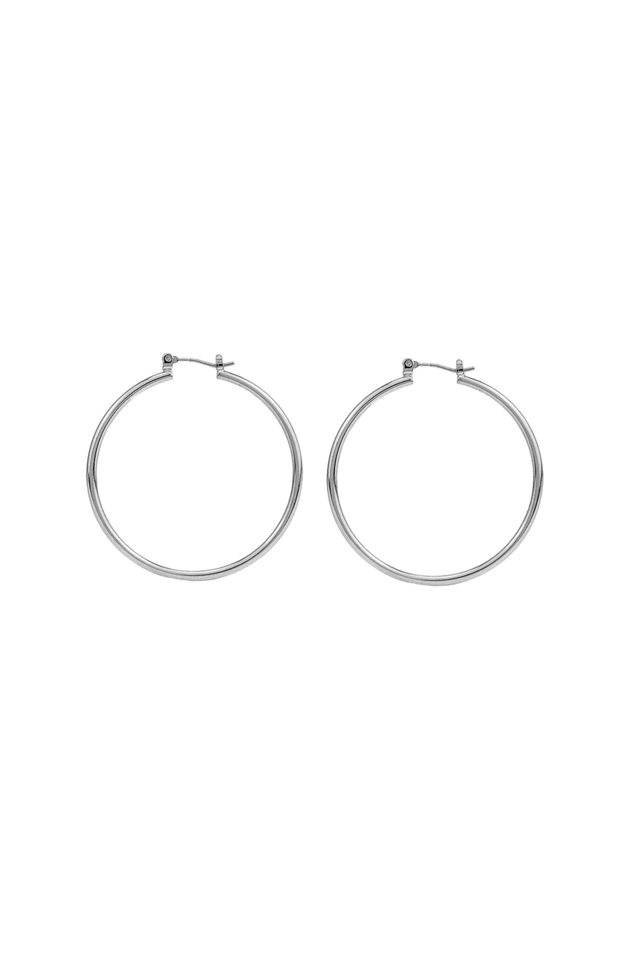 Samantha Hoops Medium Silver