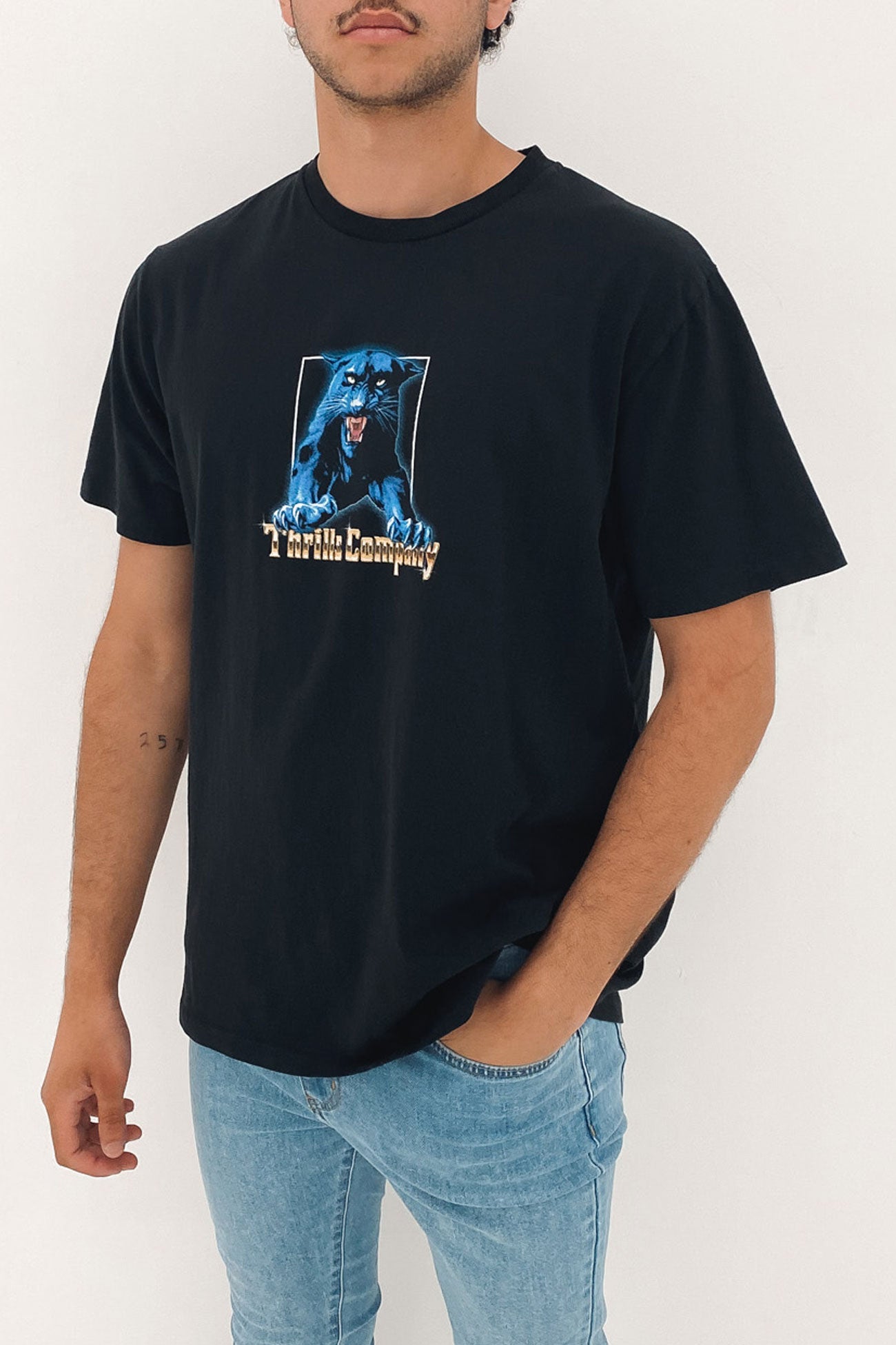 Sanctuary Merch Fit Tee Washed Black