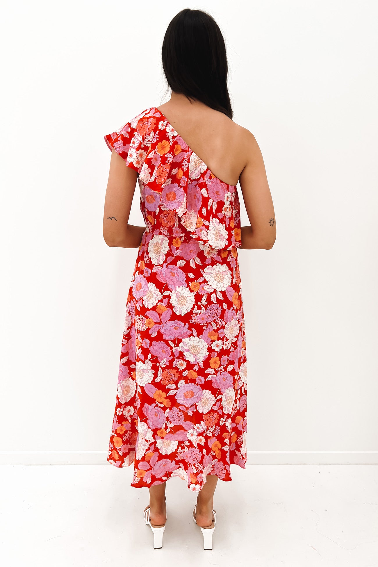 Sandee Midi Dress Pink Delight