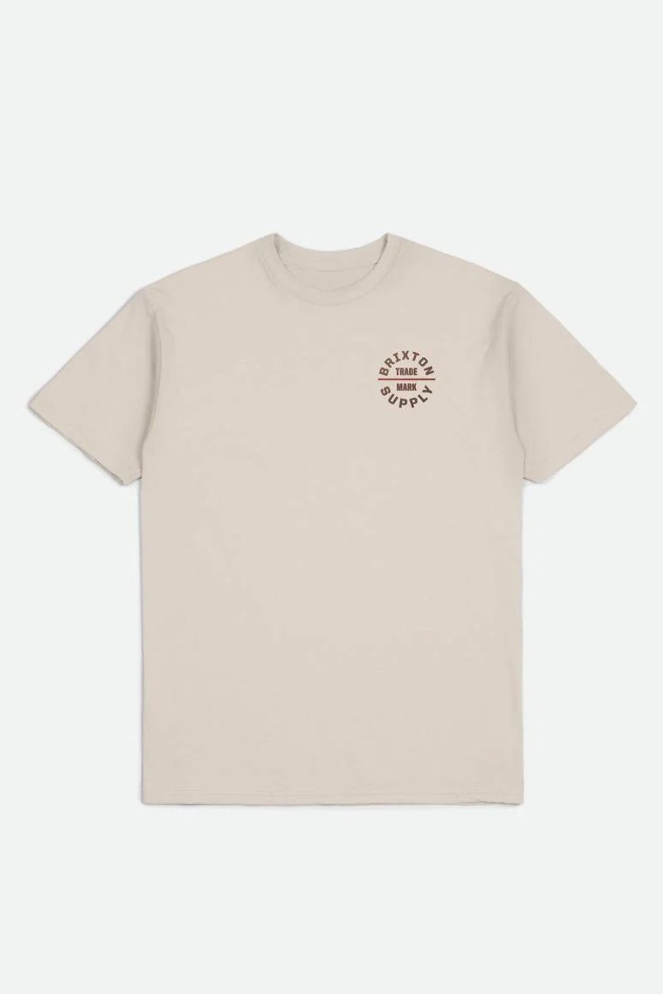 Oath V Short Sleeve Standard Tee Cream Dusk Barn Red