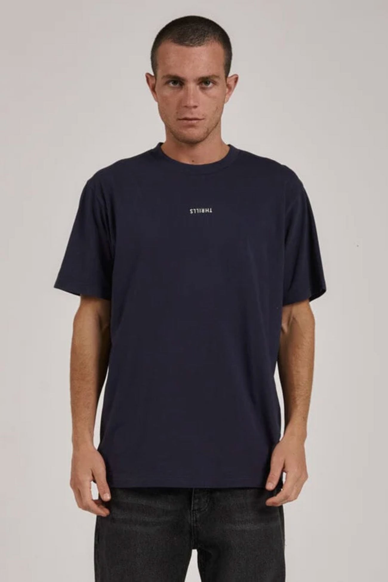 Minimal Thrills Merch Fit Tee Station Navy