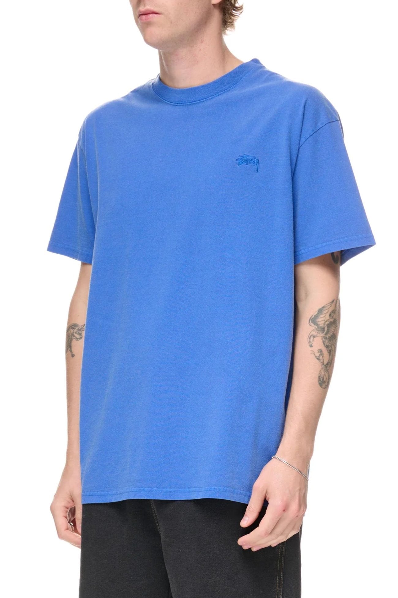 Pigment Dyed Crew Short Sleeve Tee Pigment Ultramarine