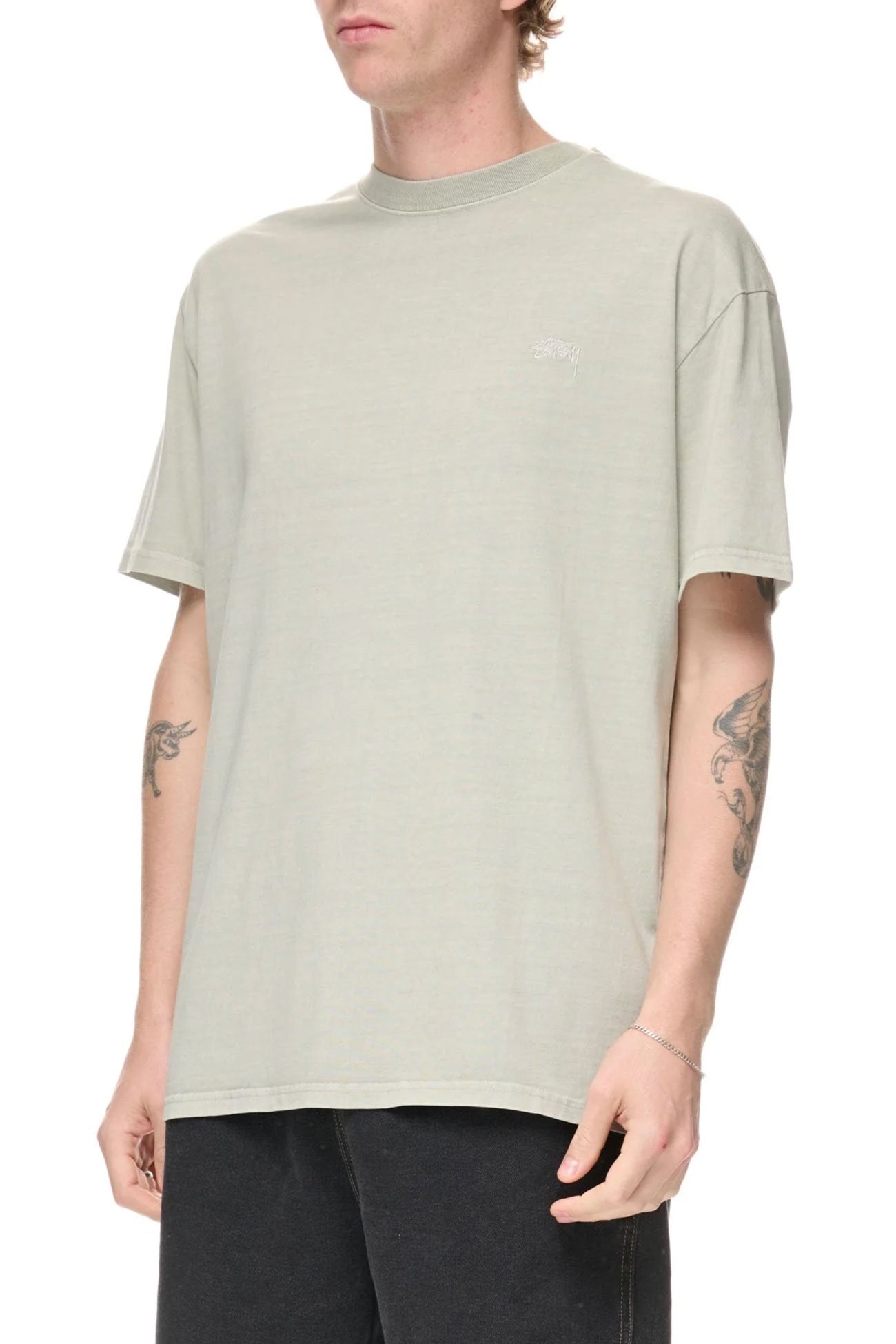 Pigment Dyed Crew Short Sleeve Tee Pigment Stone