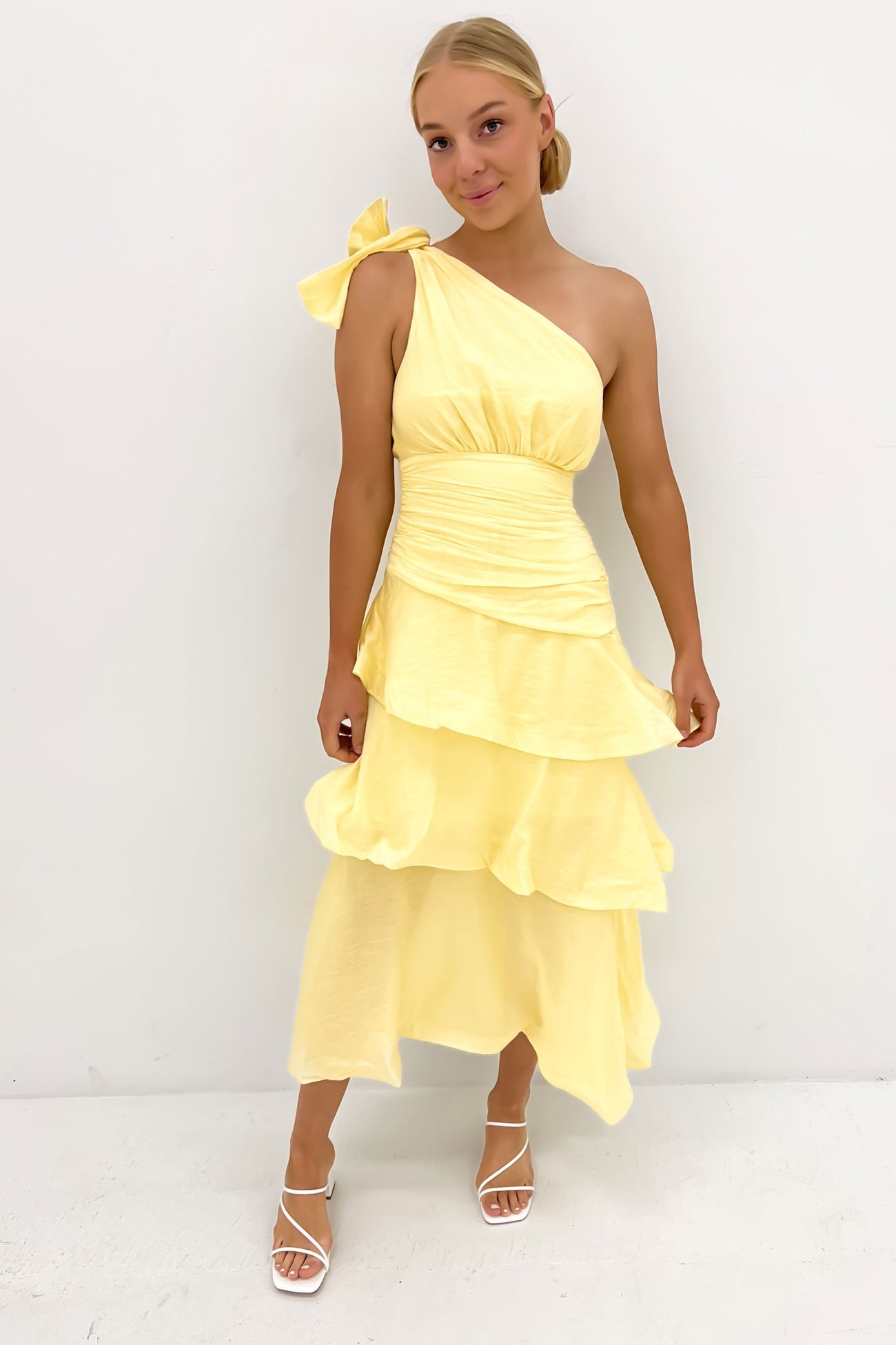 Seema Midi Dress Yellow