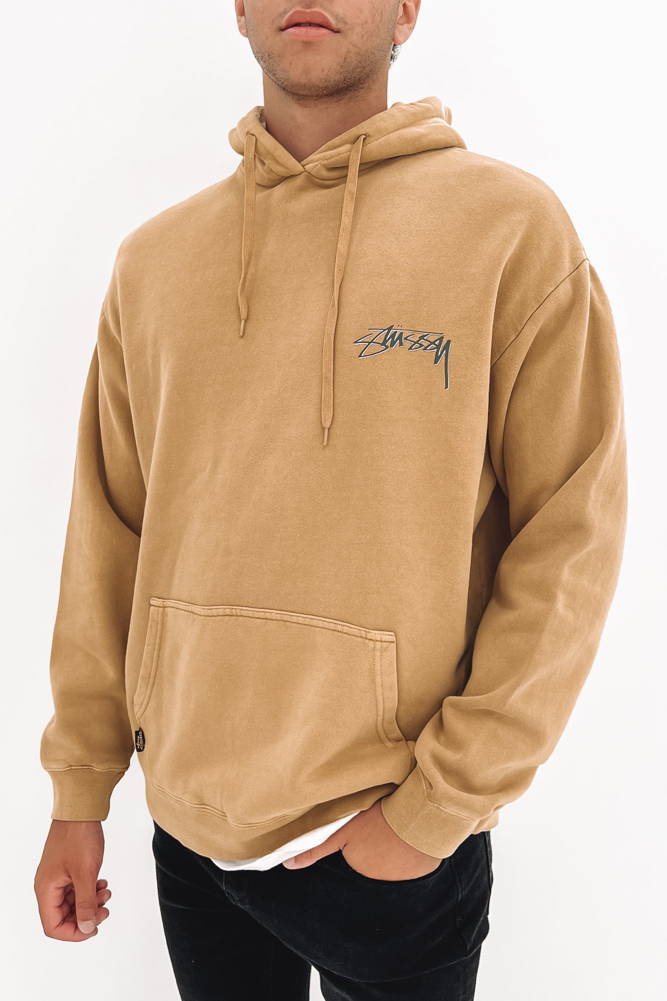 Shadow Script Hood Pigment Tan