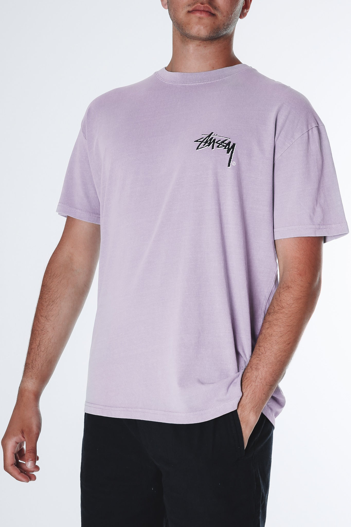 Shadow Stock Short Sleeve Tee Pigment Dusty Mauve